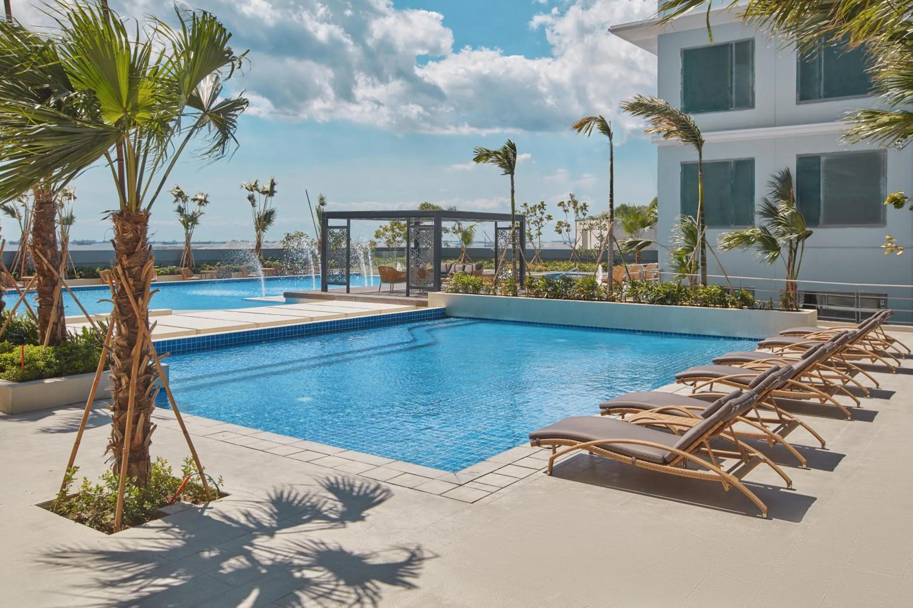Pool view in Grand Westside Manila Bay