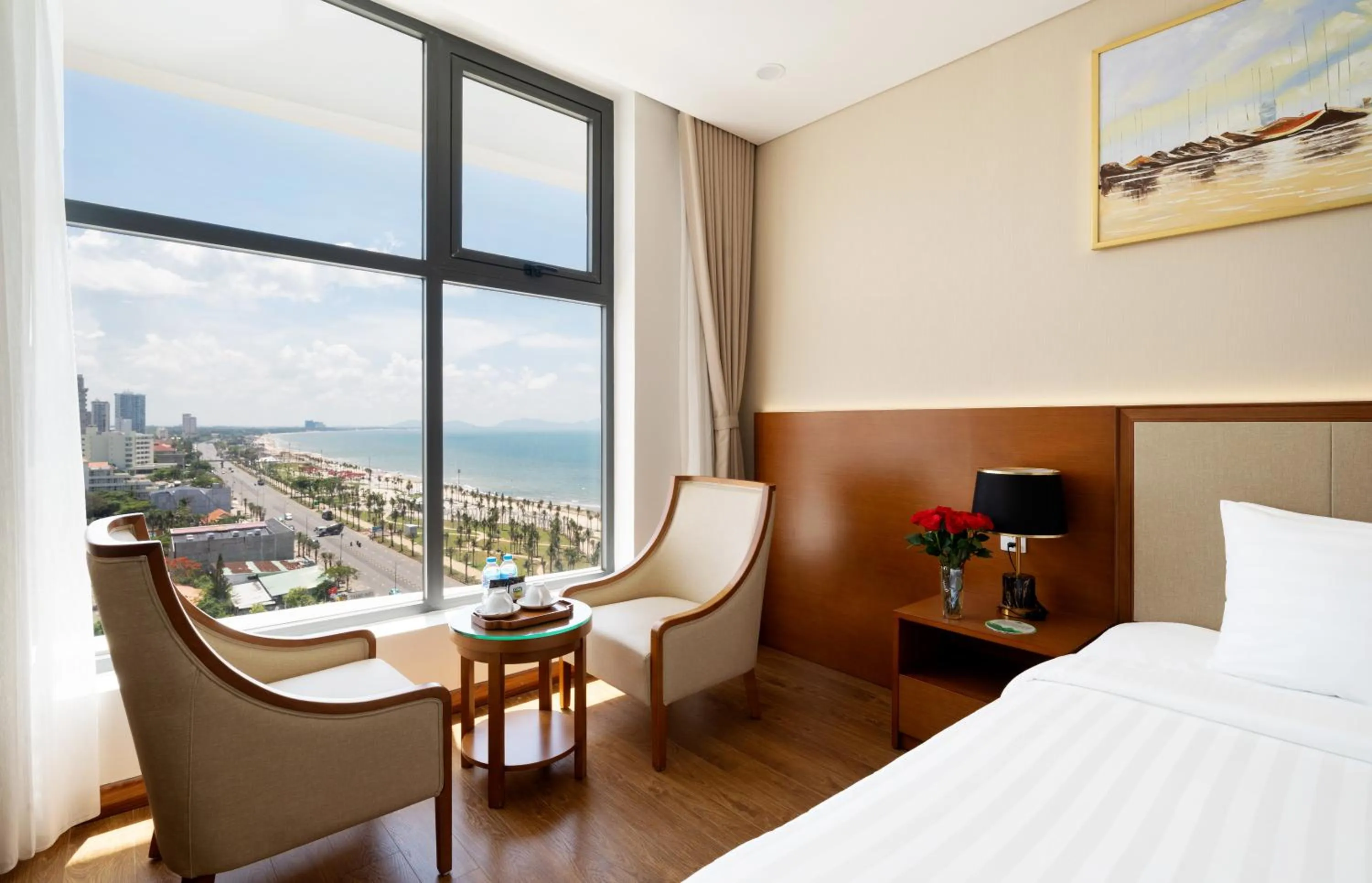 View (from property/room), Bed in Victory Hotel Vung Tau - New Wing