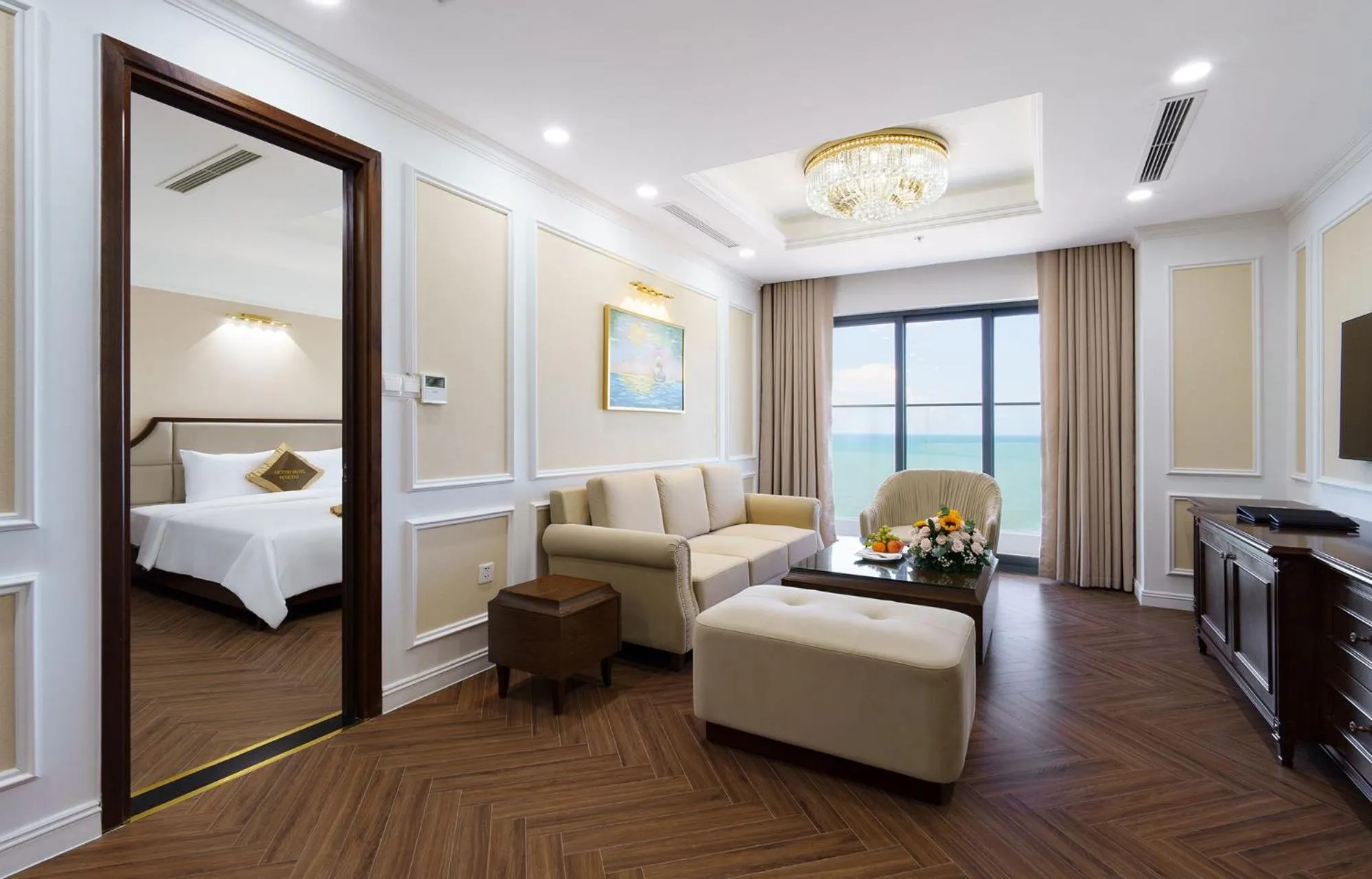 Living room, Bed in Victory Hotel Vung Tau - New Wing