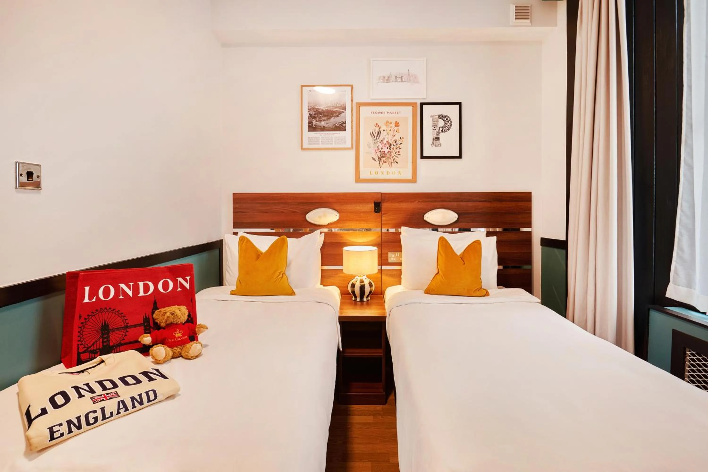 Bed in Huttons Hotel, Victoria London