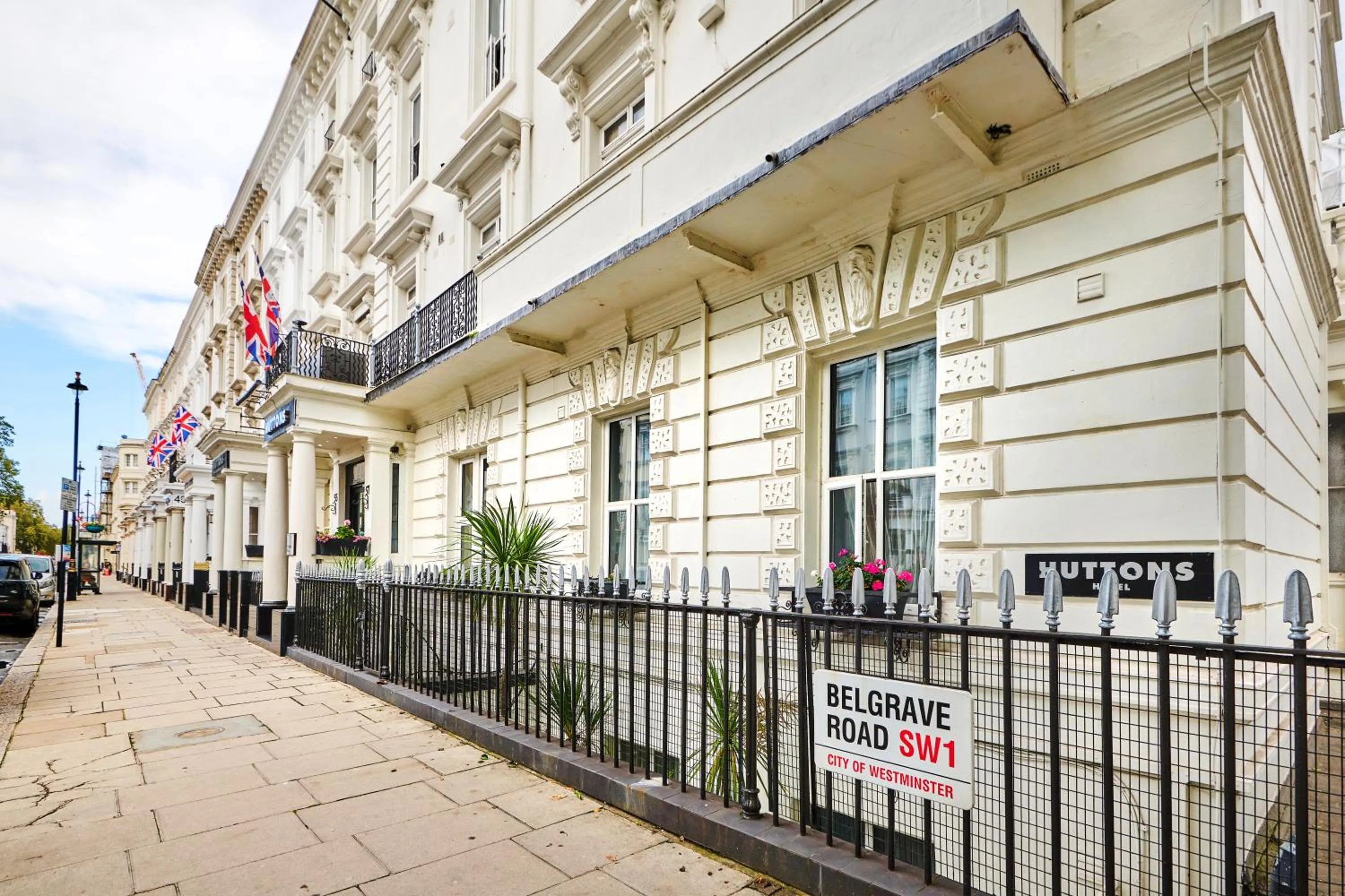 Property building in Huttons Hotel, Victoria London