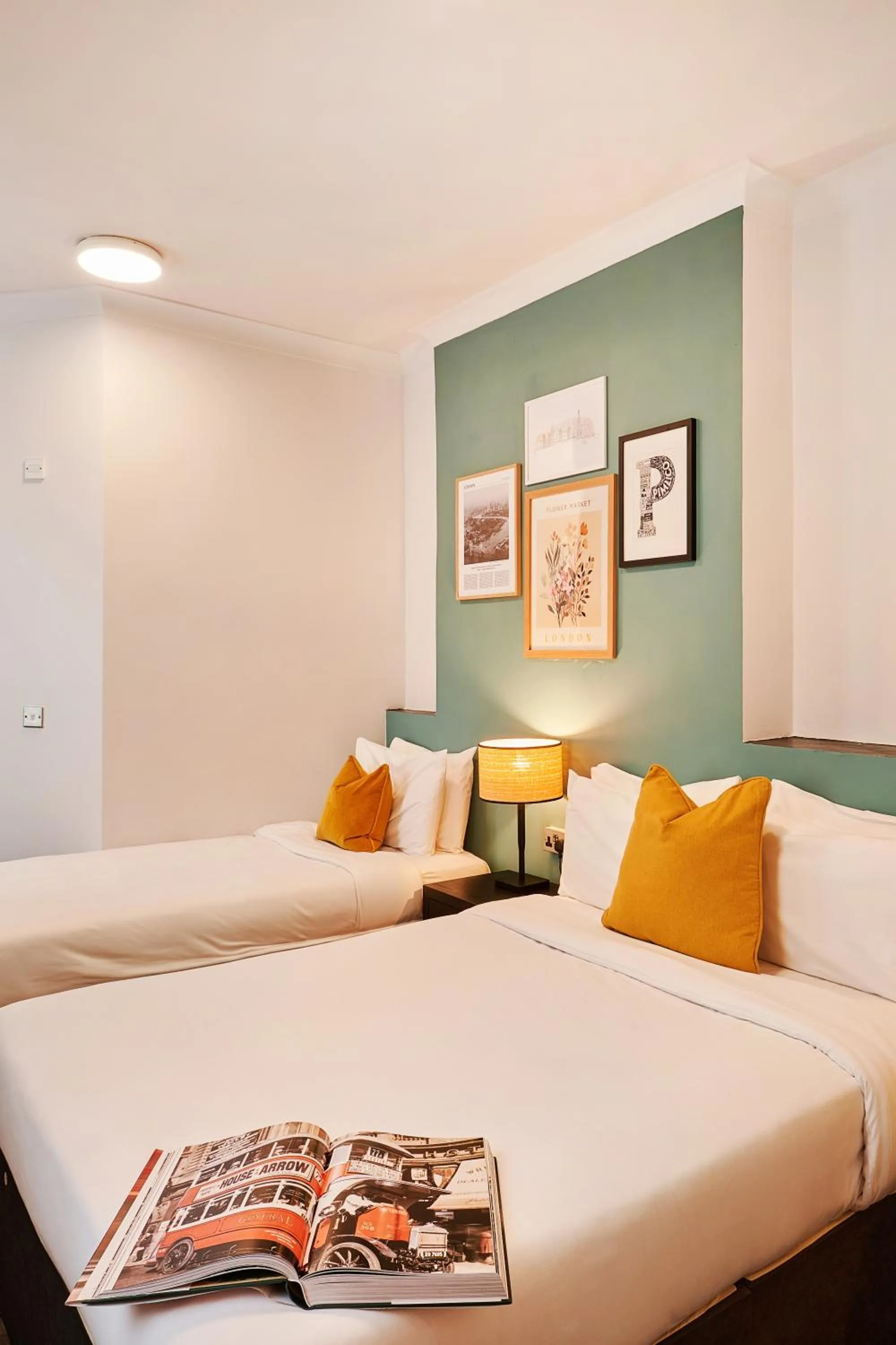 Bed in Huttons Hotel, Victoria London