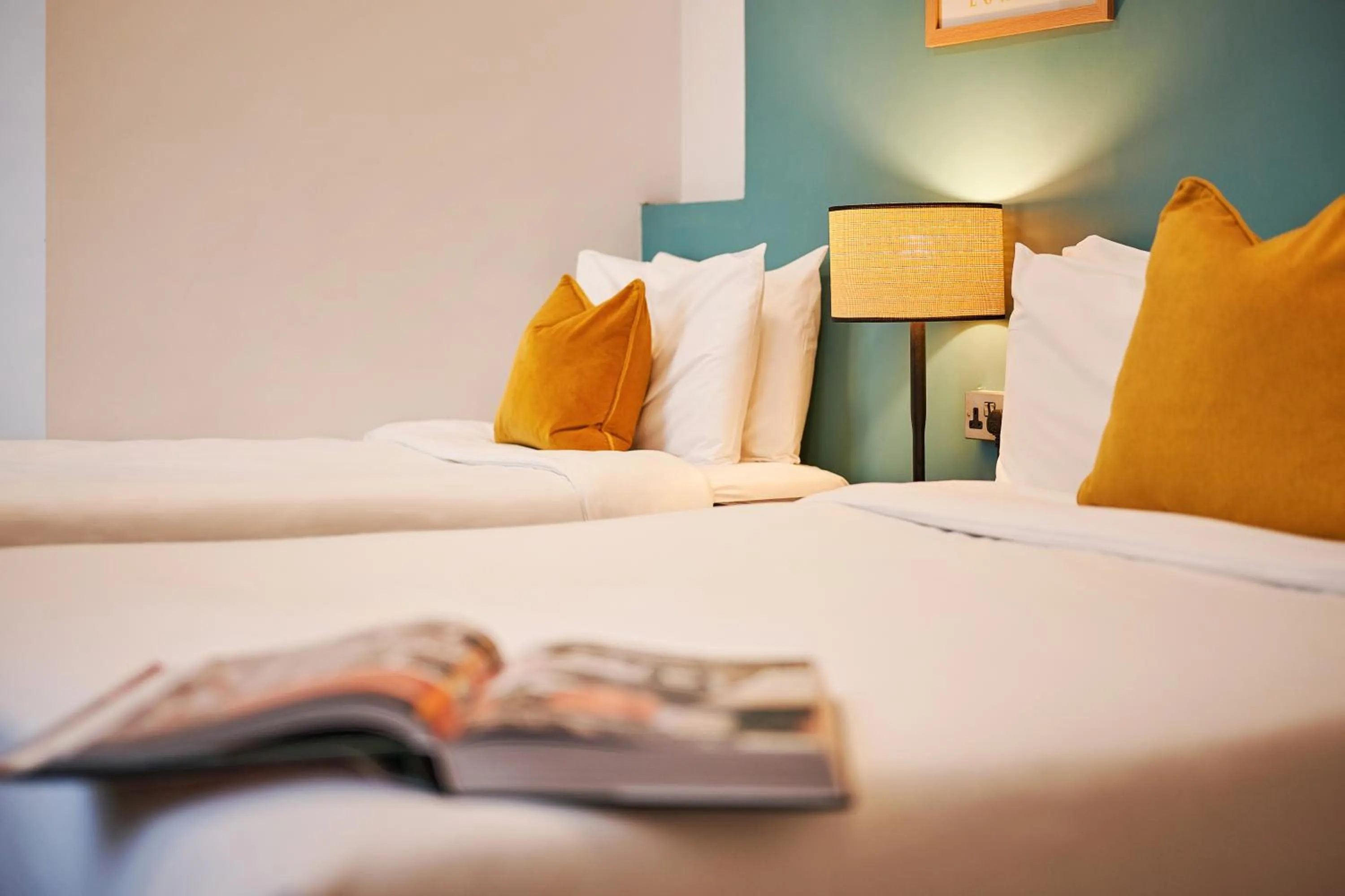 Bed in Huttons Hotel, Victoria London