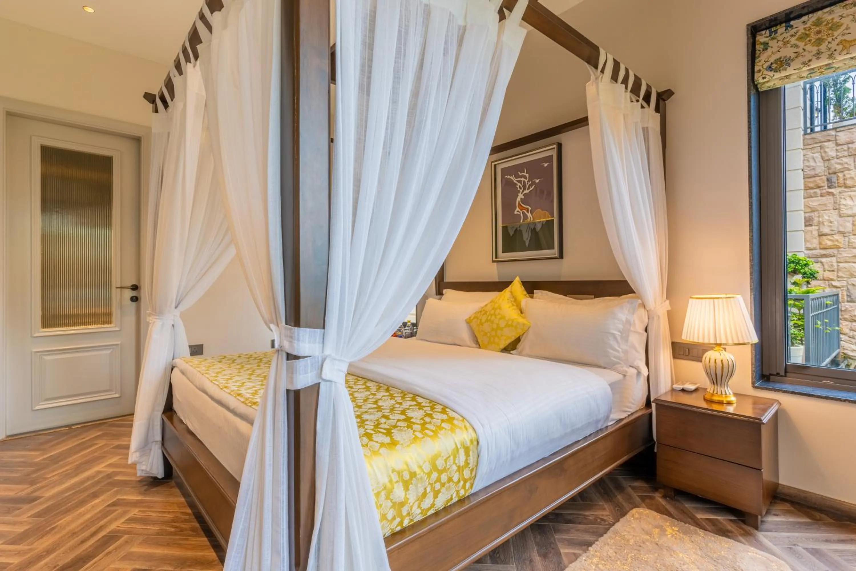 Bedroom, Bed in Aura luxury Stays