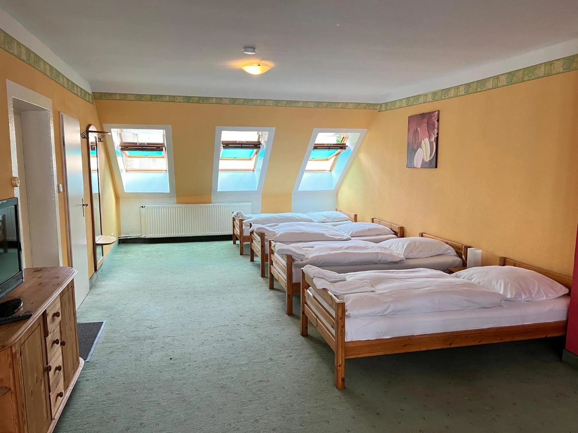 Bed in City Apartment Hotel Hamburg