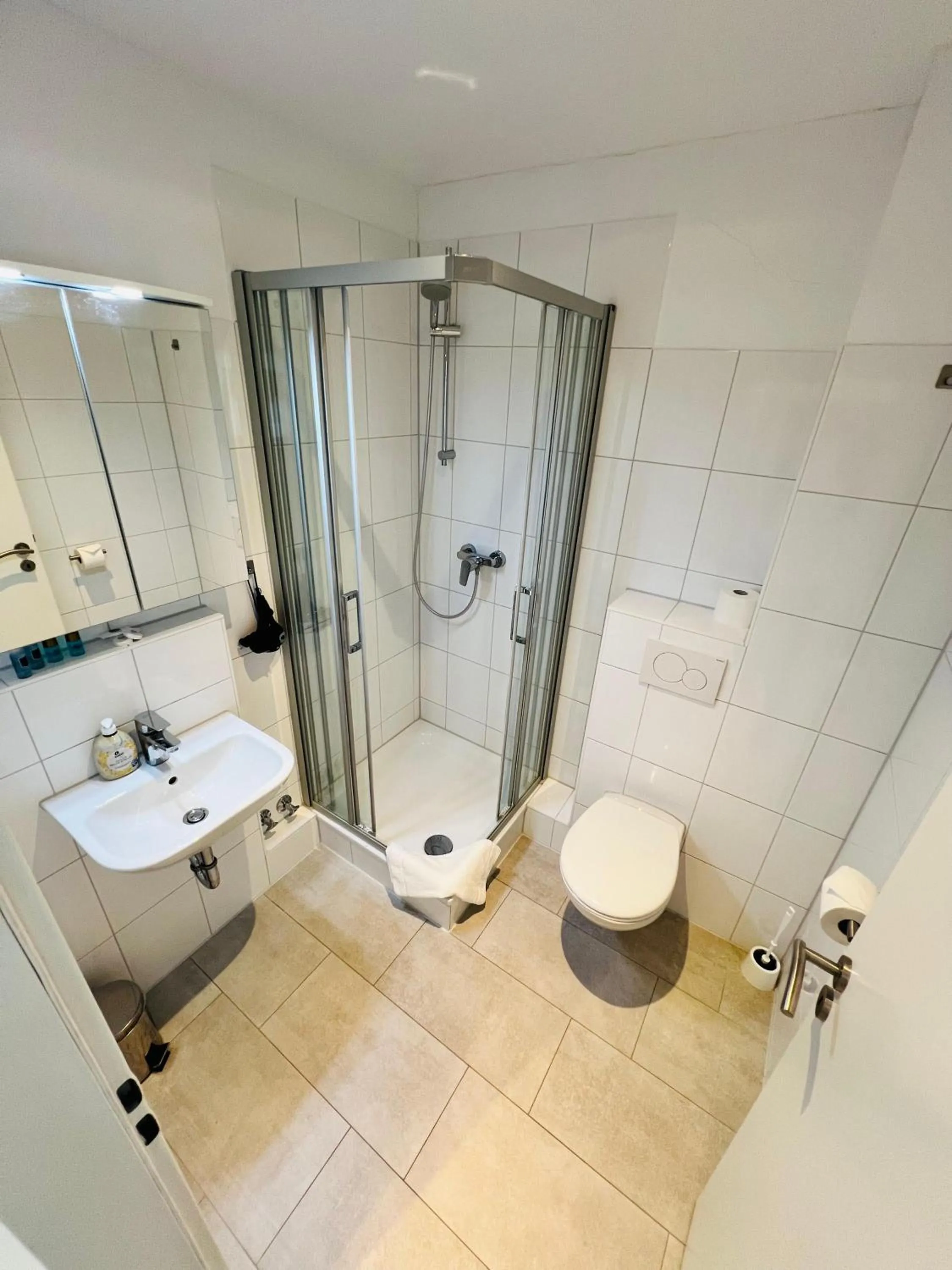 Shower in City Apartment Hotel Hamburg