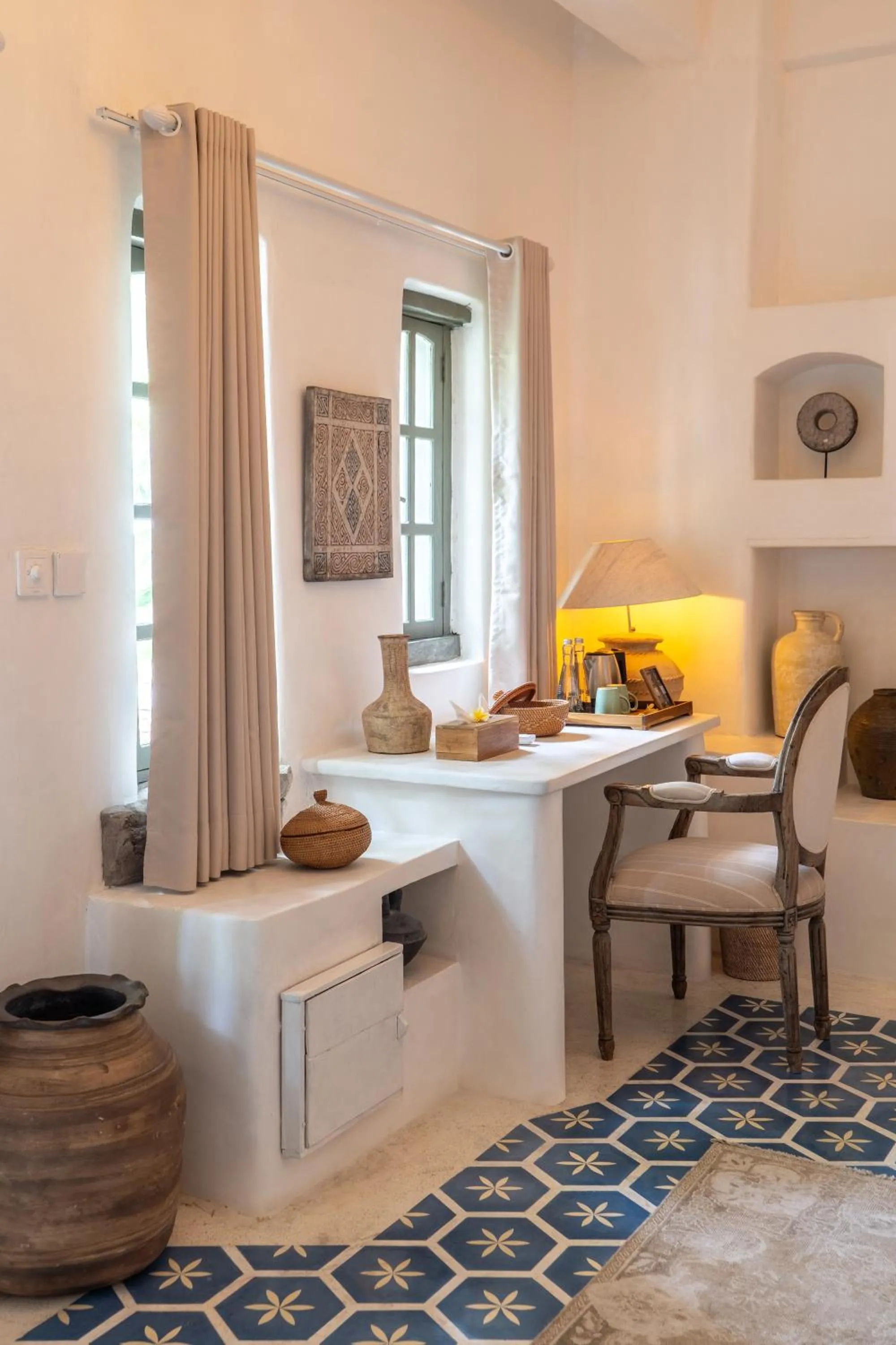 Seating area in La Santa Rosa