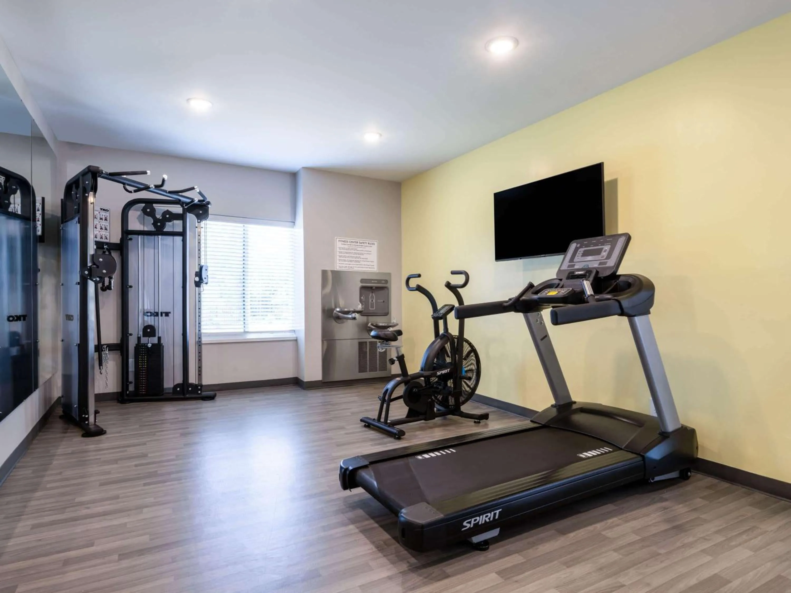 Fitness centre/facilities in ECHO Suites Extended Stay by Wyndham Spartanburg