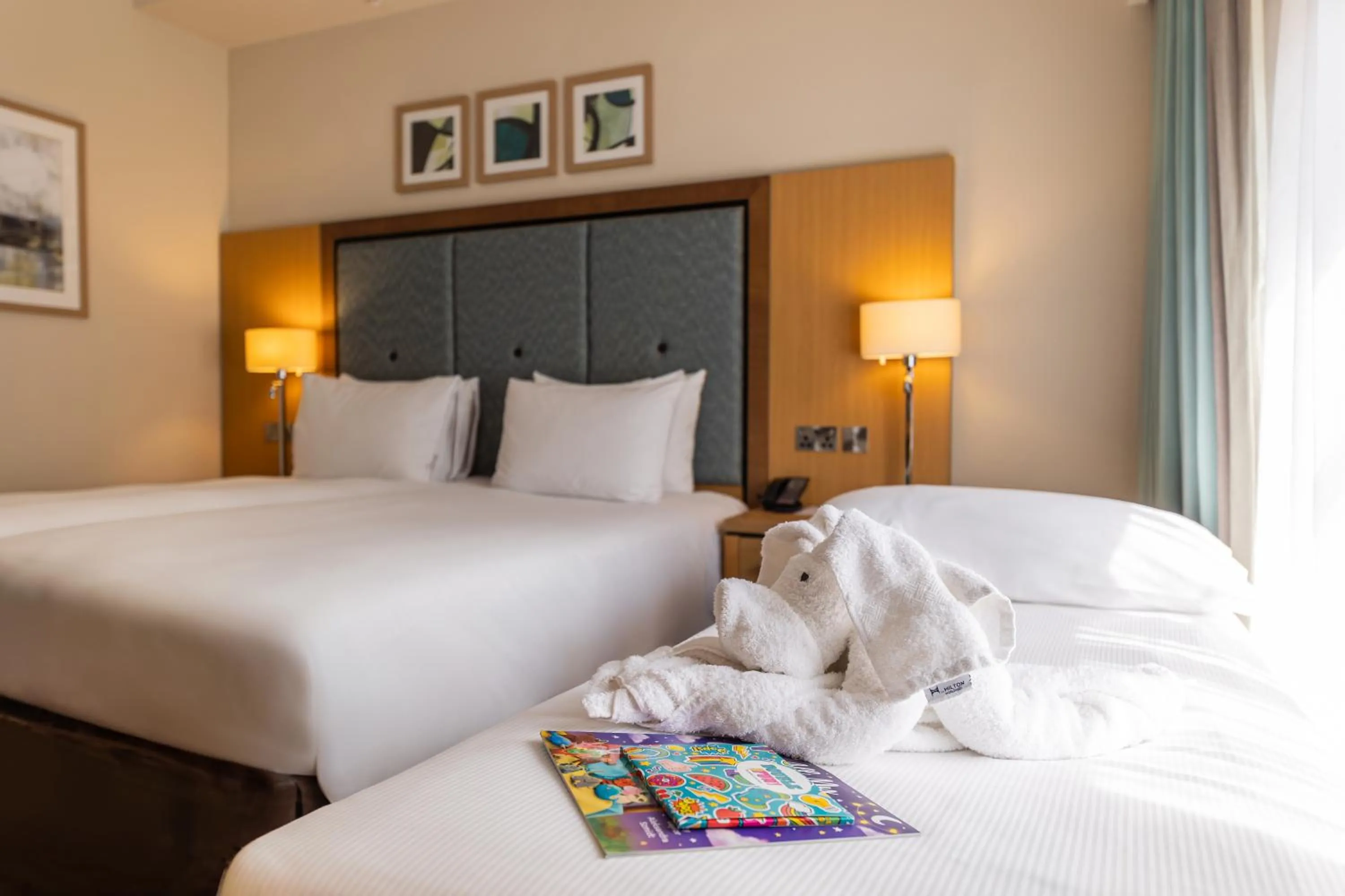 Bed in DoubleTree by Hilton London Victoria