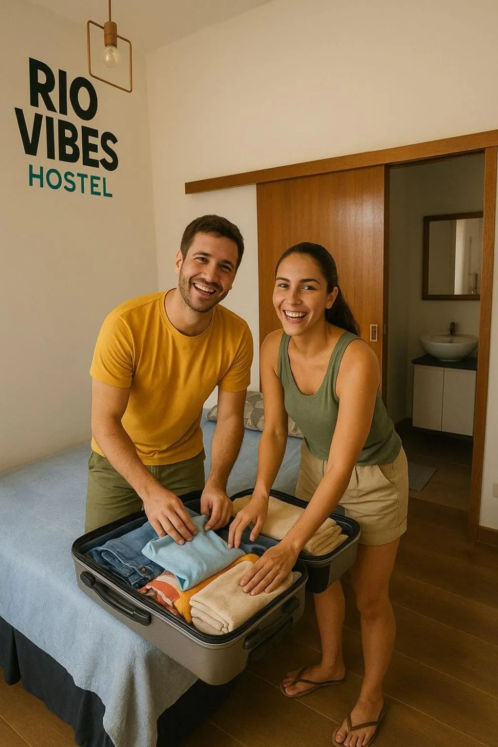 Bed in Rio Vibes Hostel - Hostel na Glória, AC, Social Vibe & Near Lapa
