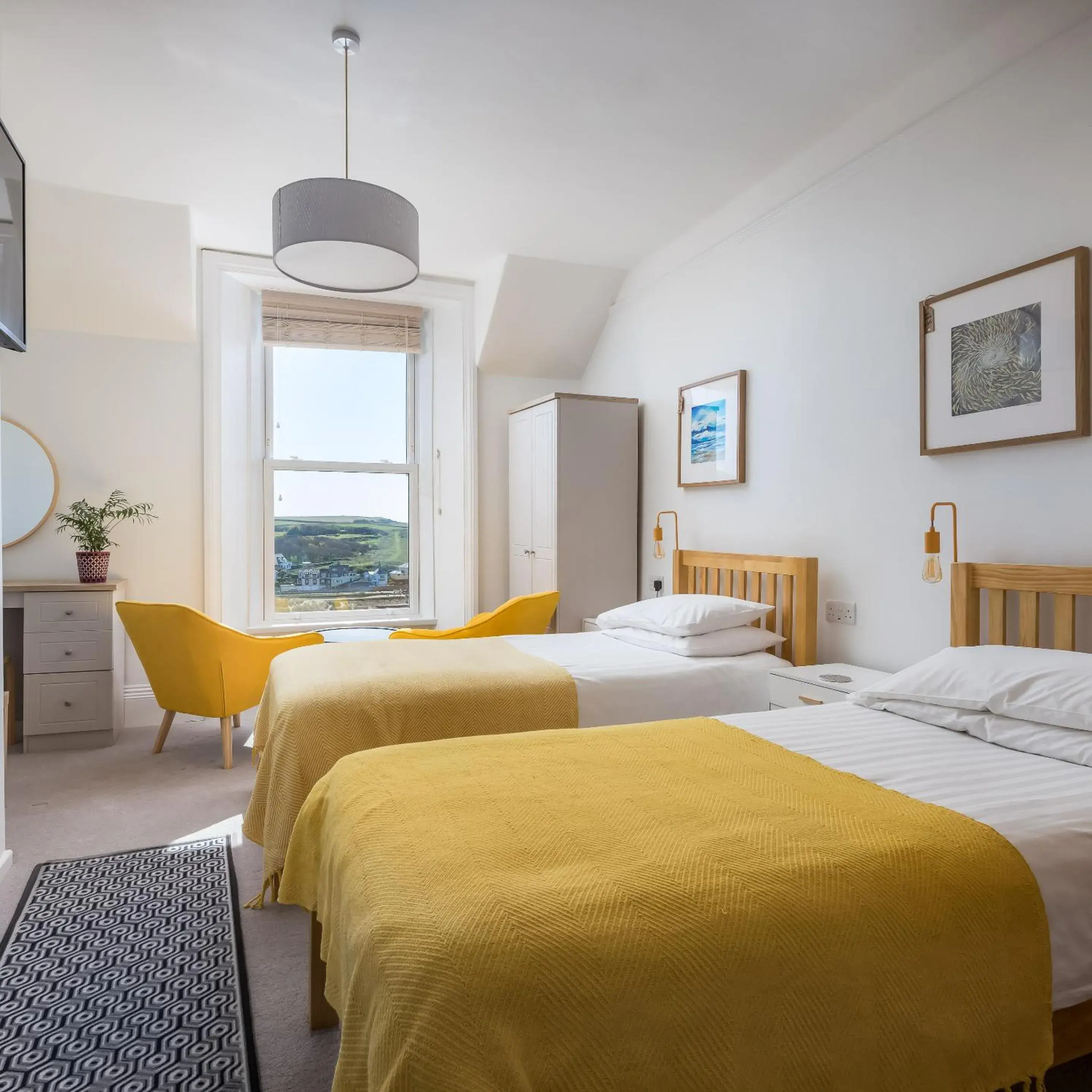 Sea View Twin Room En-suite in The Edge Of The Beach formally The Edgcumbe Hotel Sea View Twin Room En-suite in The Edge Of The Beach formally The Edgcumbe Hotel