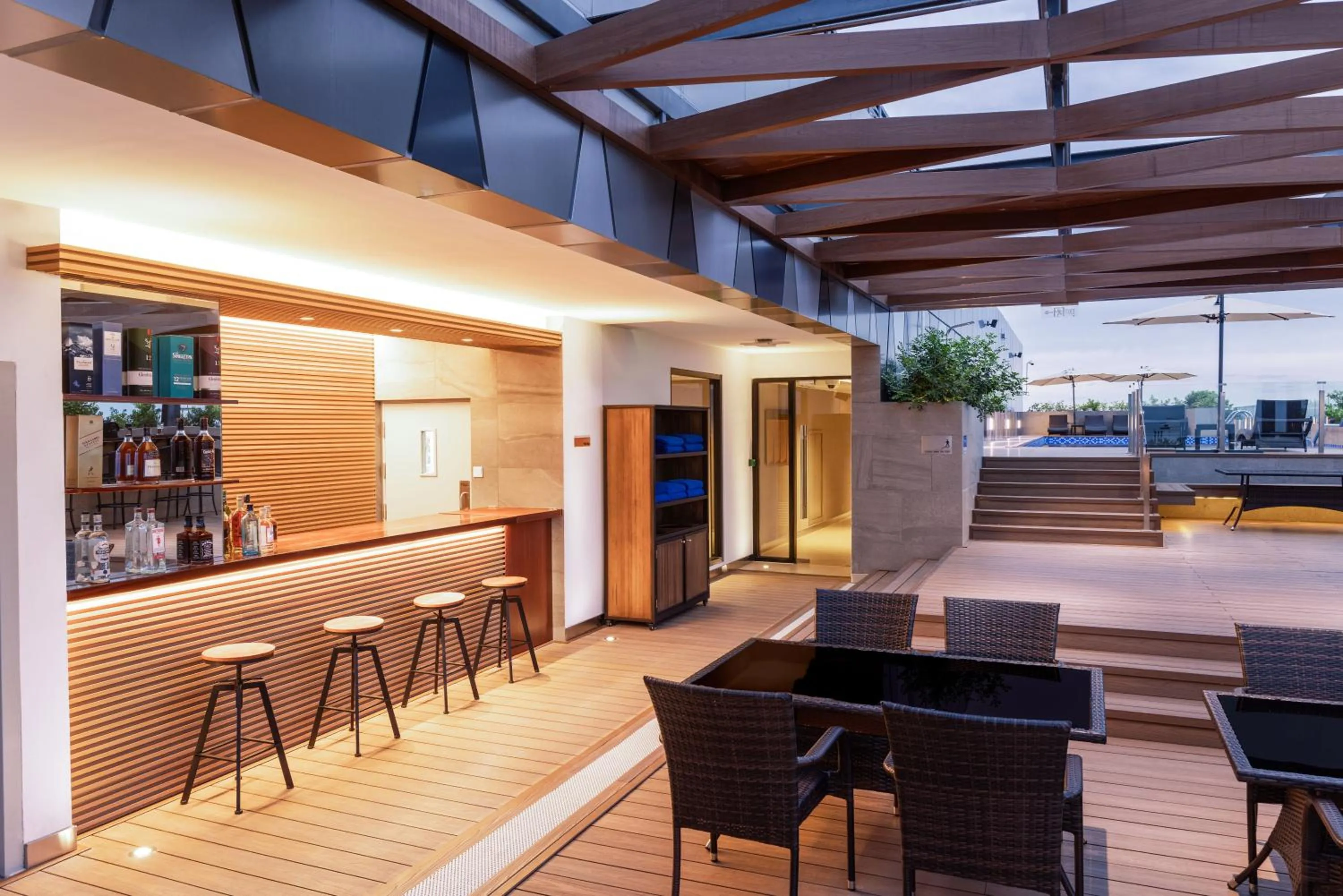 Swimming pool in DoubleTree by Hilton Vientiane