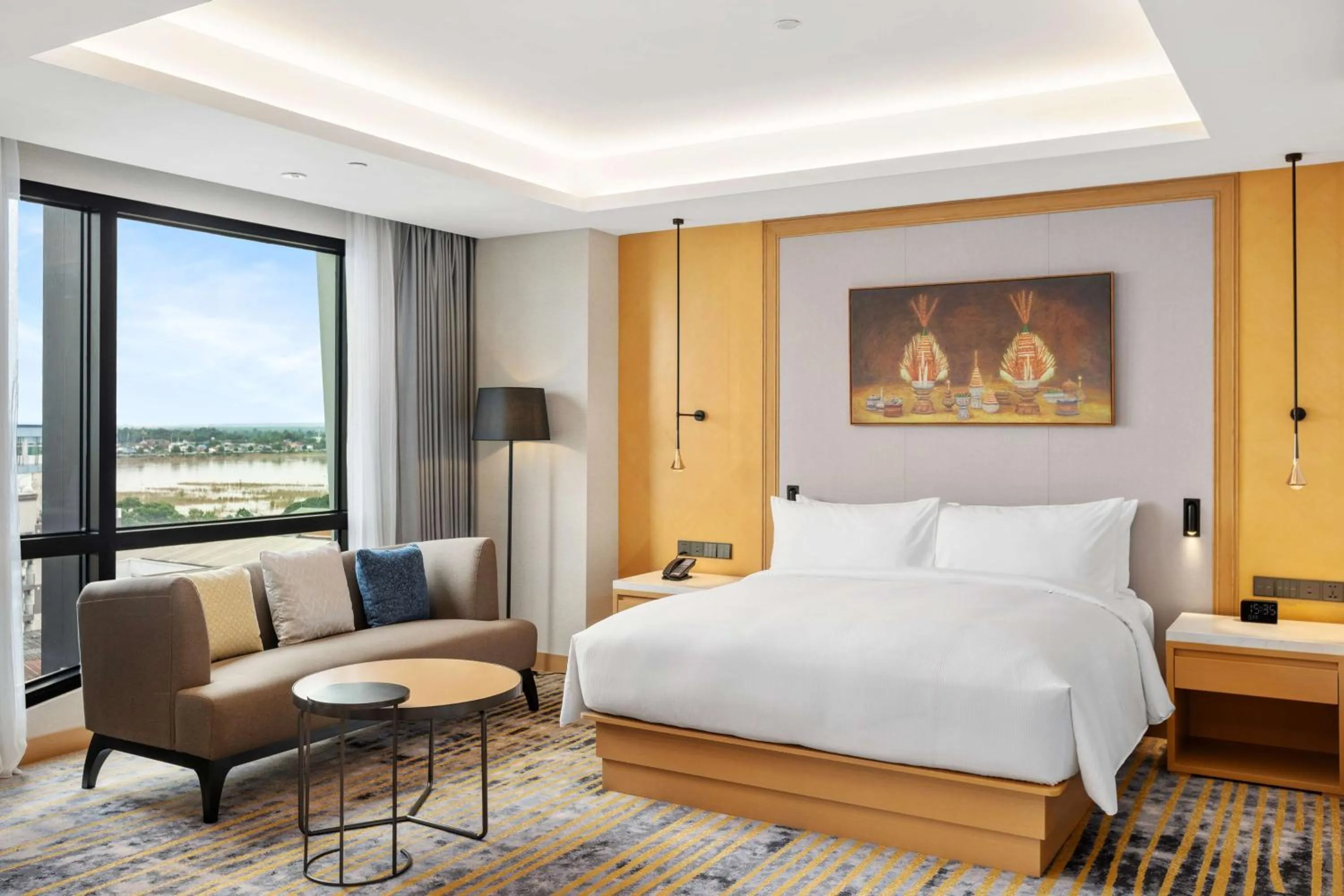 Living room, Bed in DoubleTree by Hilton Vientiane