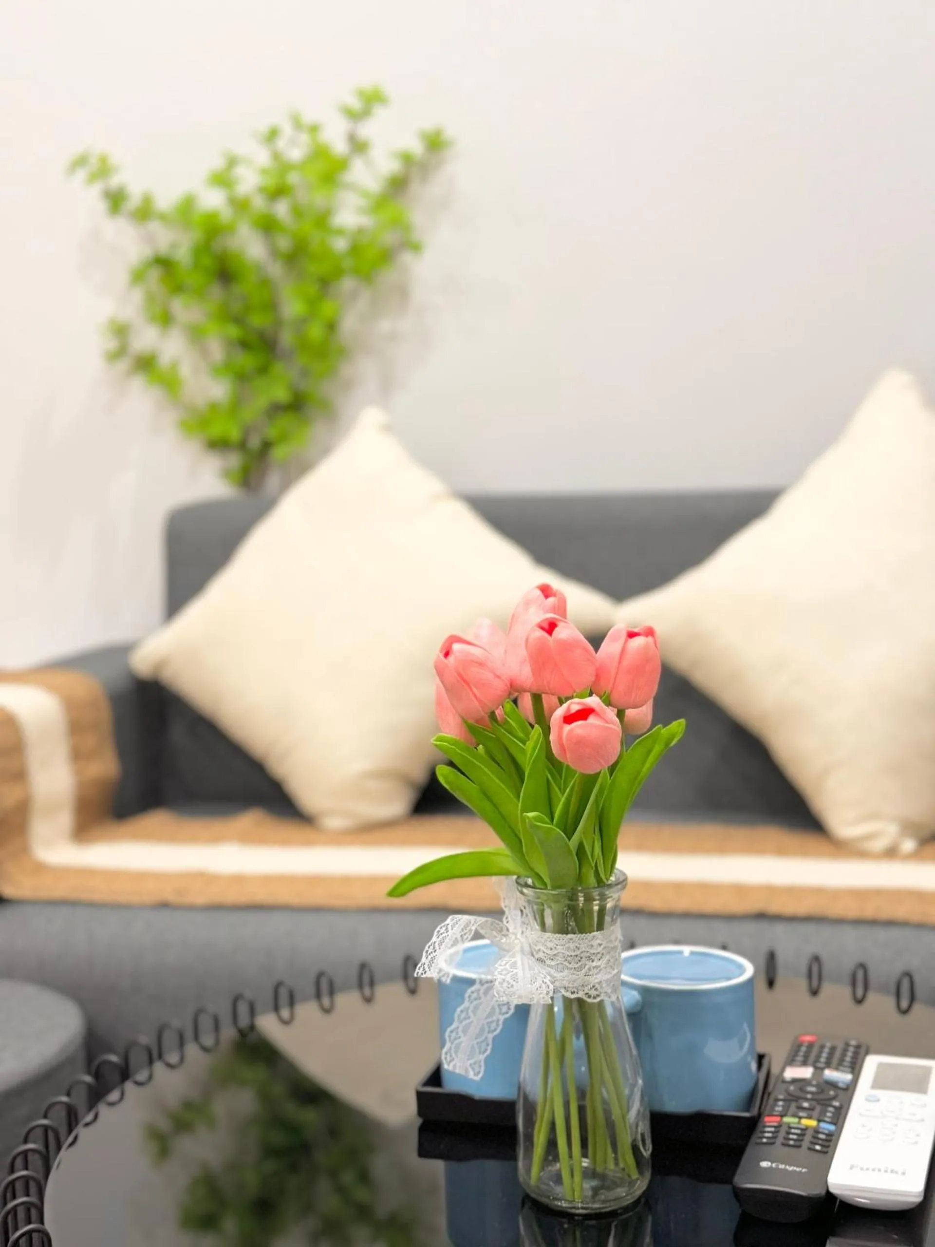 Living room in The Little Home - Đào Tấn - Cozy home - Bathtub - Comfy