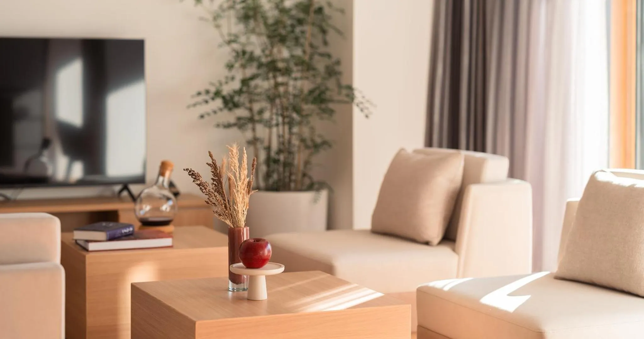 Living room in HOTEL LA VIGNE HAKUBA by Onko Chishin