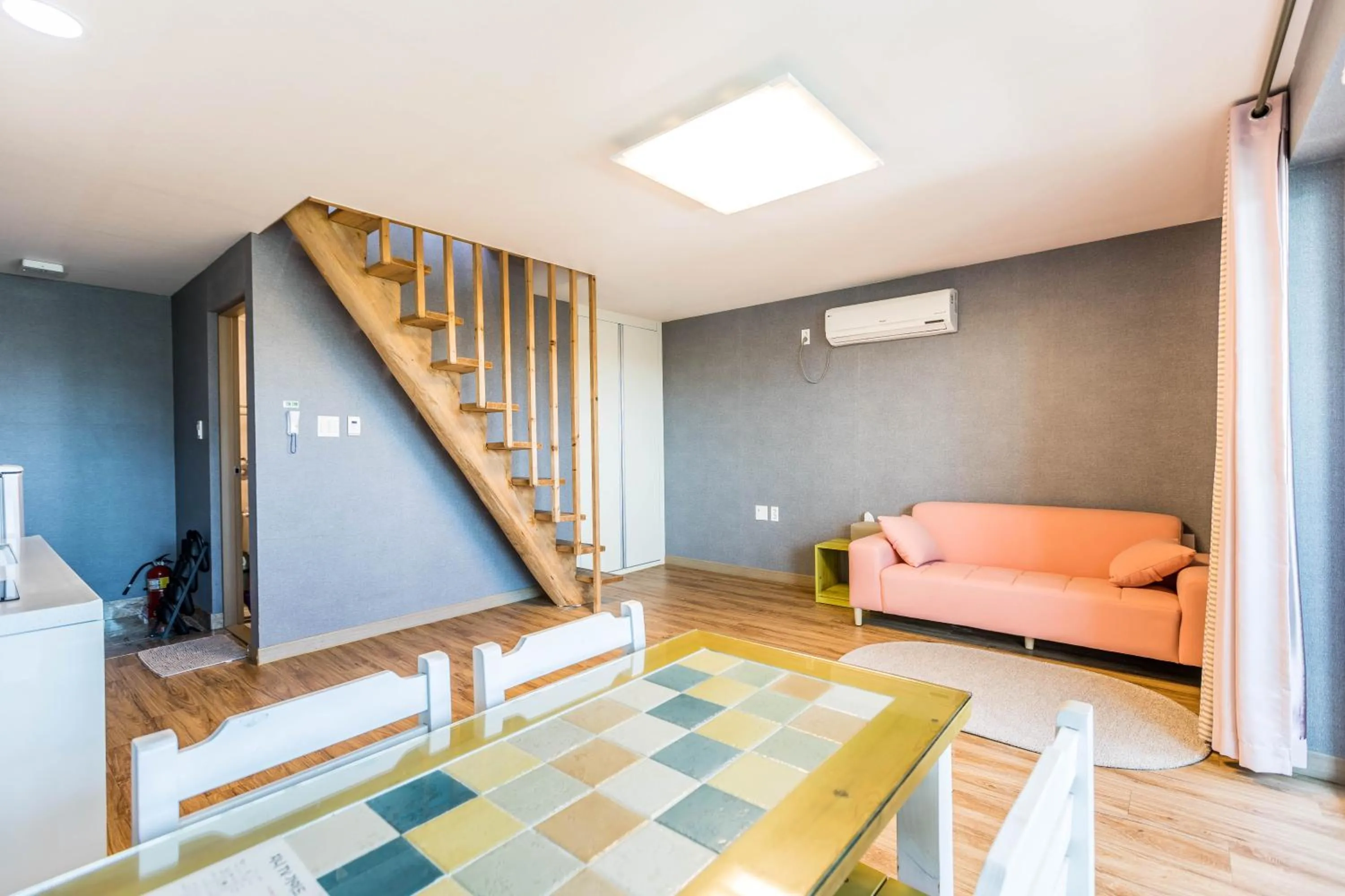 Living room in Jeju Pine Beach Pension