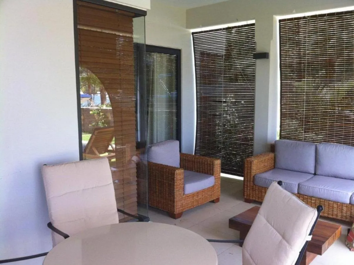 Balcony/Terrace in Olana Blue - Beachfront apartment