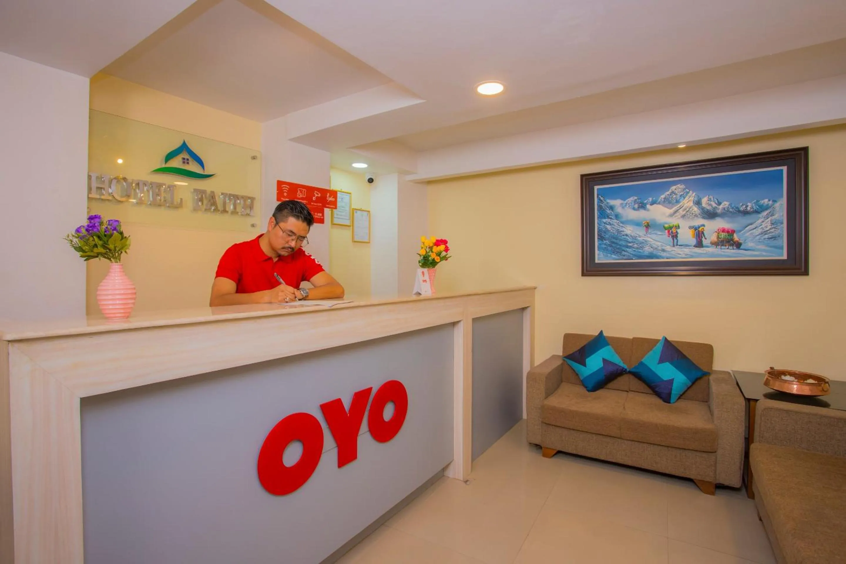 Lobby or reception in OYO 262 Hotel Kumari