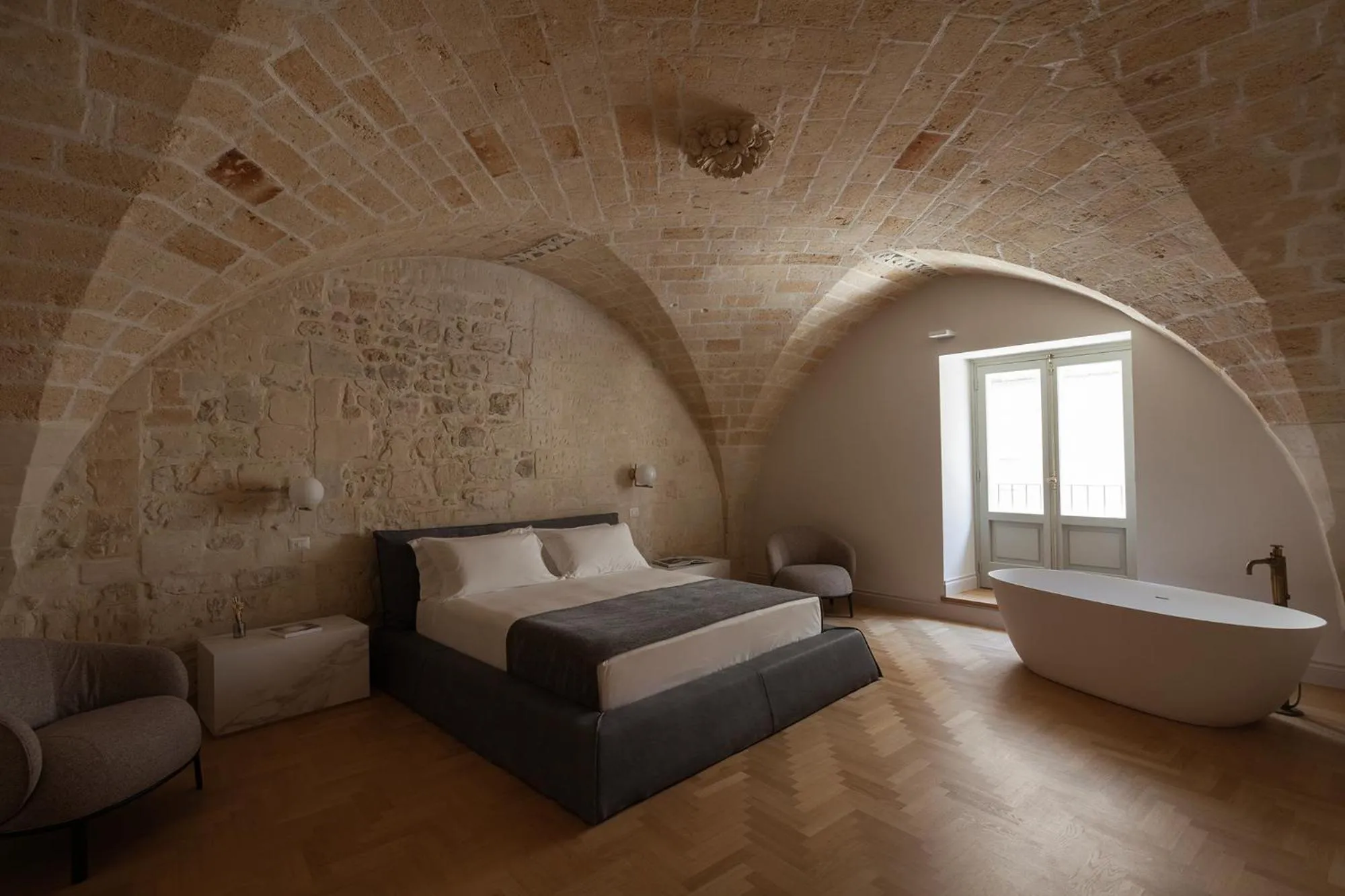 Bed in Palazzo Zimara Boutique Hotel - The D'Angelo Family Collection
