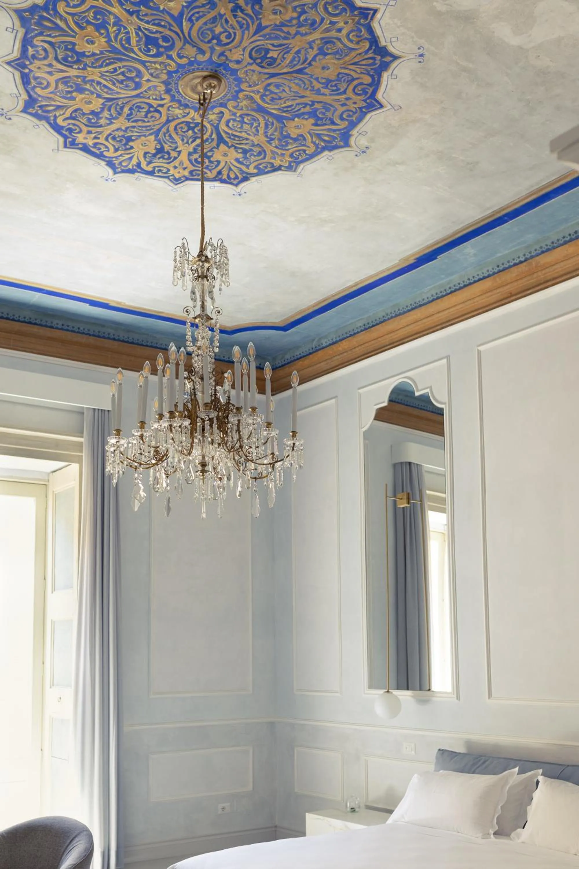 Decorative detail, Bed in Palazzo Zimara Boutique Hotel - The D'Angelo Family Collection