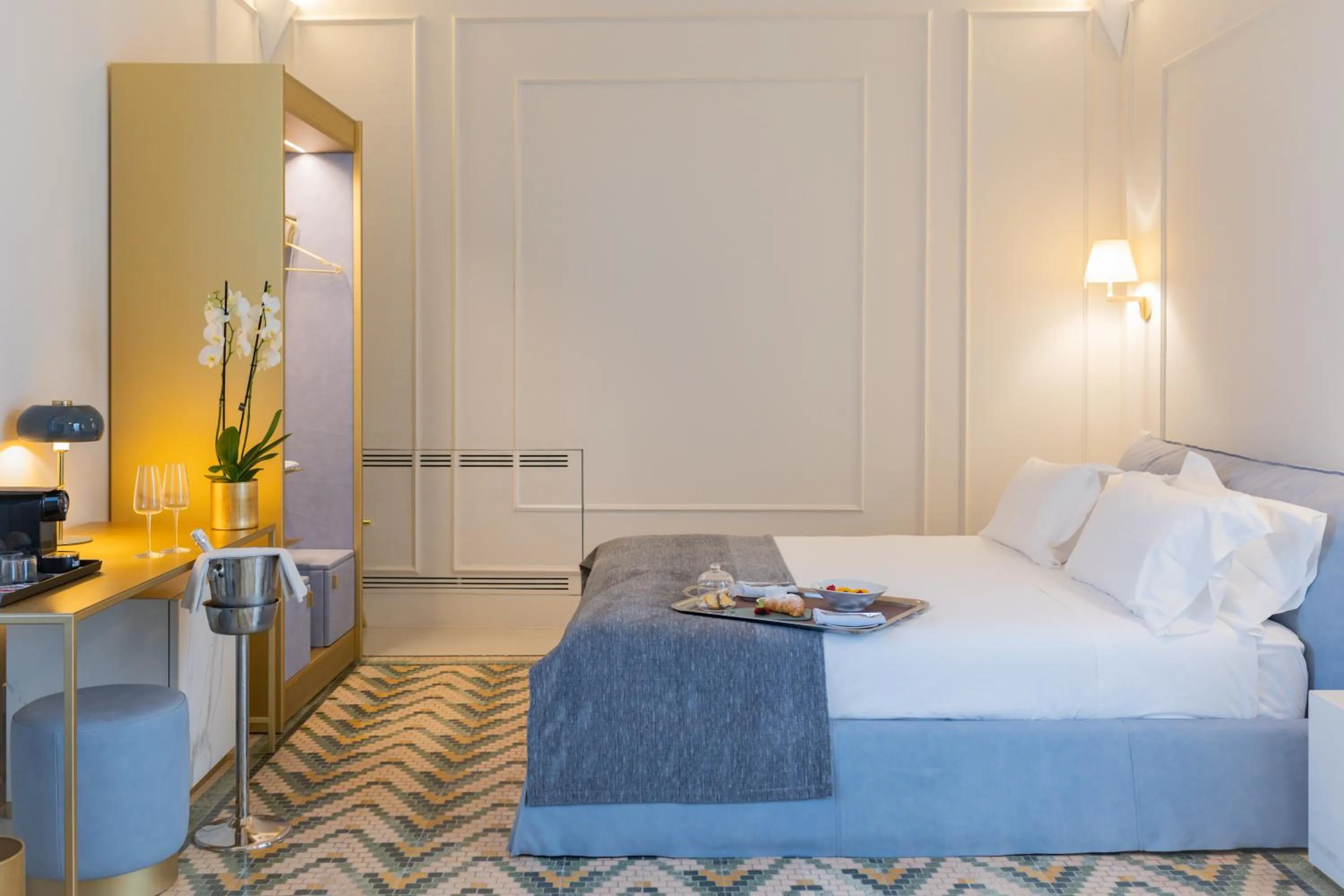Bed in Palazzo Zimara Boutique Hotel - The D'Angelo Family Collection