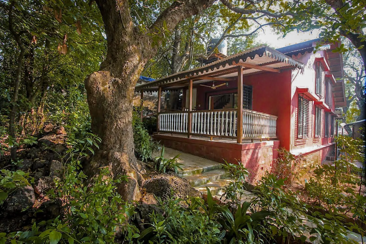 Balcony/Terrace in Radha Cottage Resort