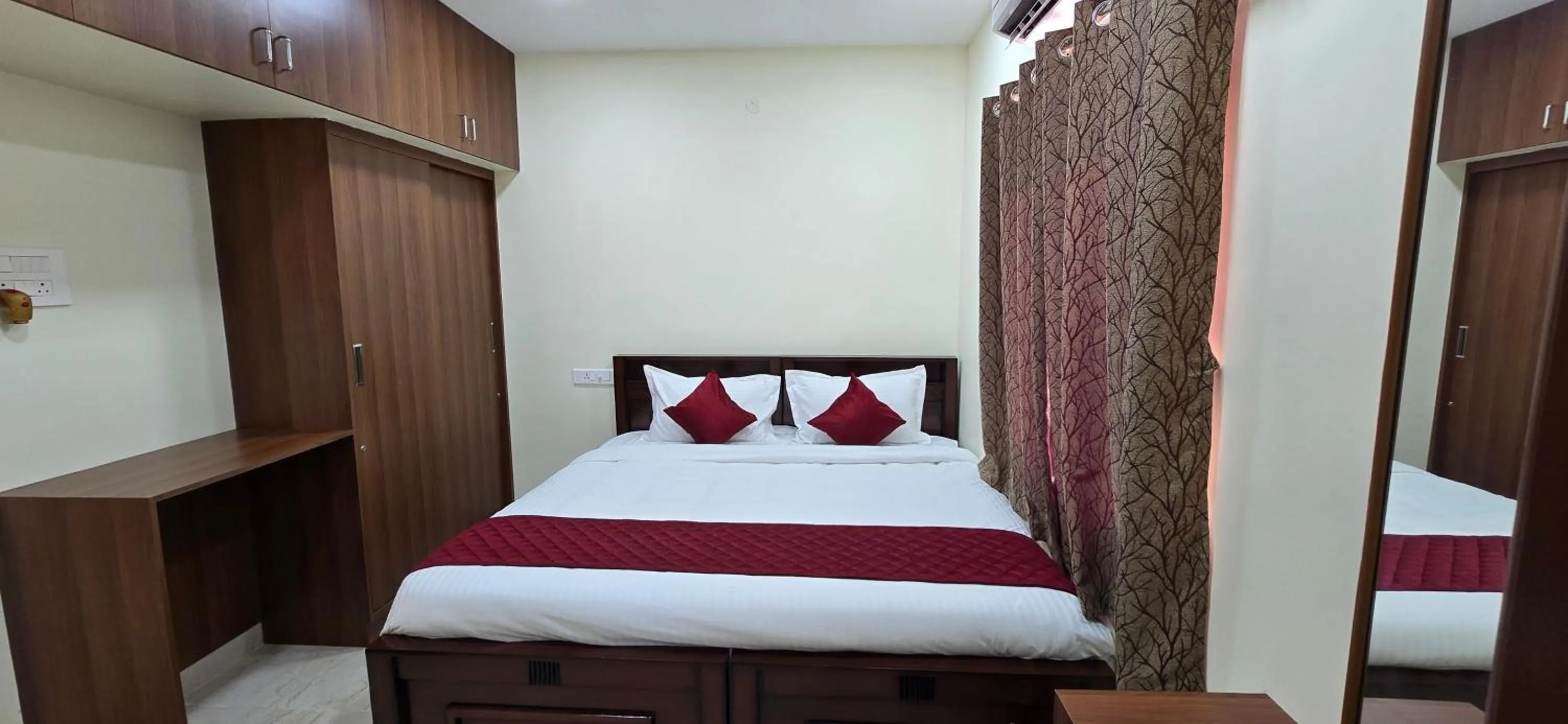 Bed in Hotel NJ RESIDENCY NEAR DLF IT PARK, RMZ SOFTWARE PARK, L&T ECC, CHENNAI TRADE CENTRE & MIOT