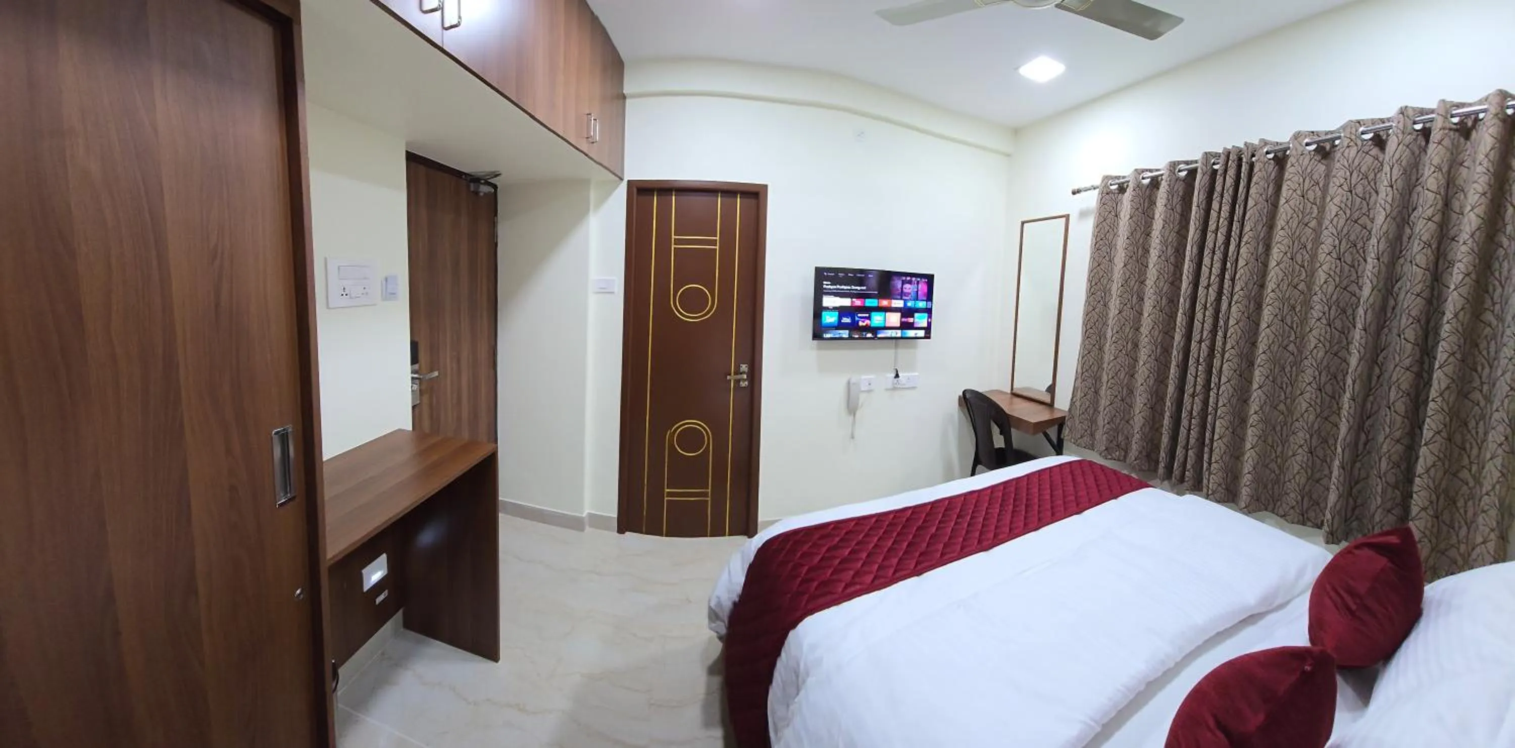 Bed in Hotel NJ RESIDENCY NEAR DLF IT PARK, RMZ SOFTWARE PARK, L&T ECC, CHENNAI TRADE CENTRE & MIOT