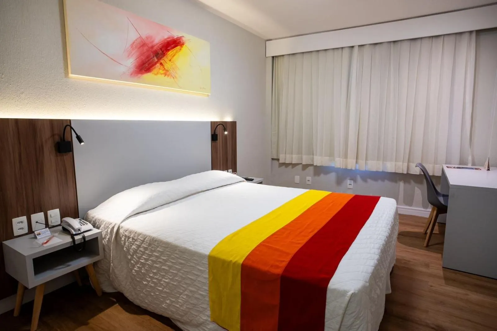 Bedroom, Bed in Hotel Praia Centro