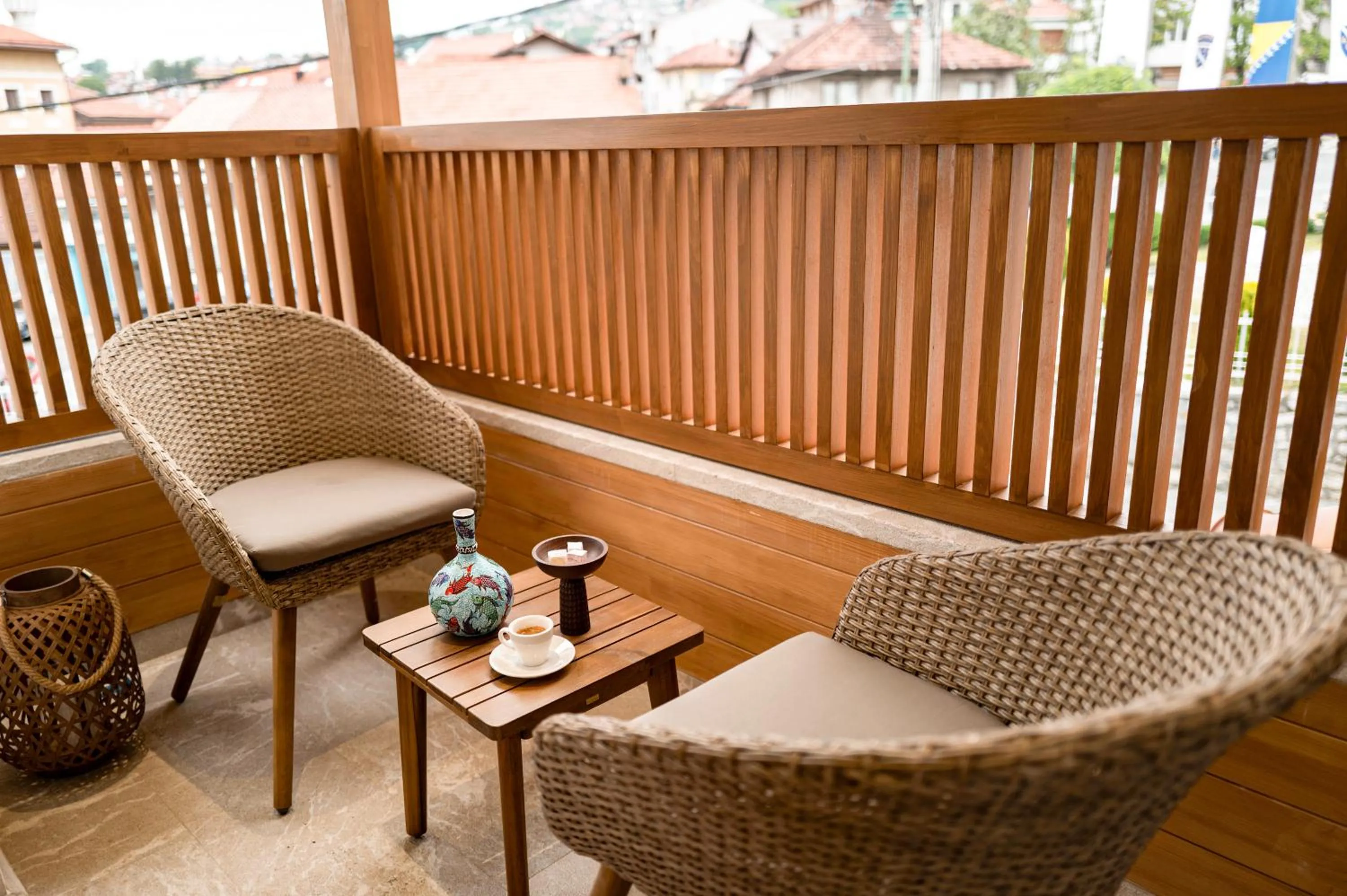 Balcony/Terrace in Hotel Baškuća Sarajevo