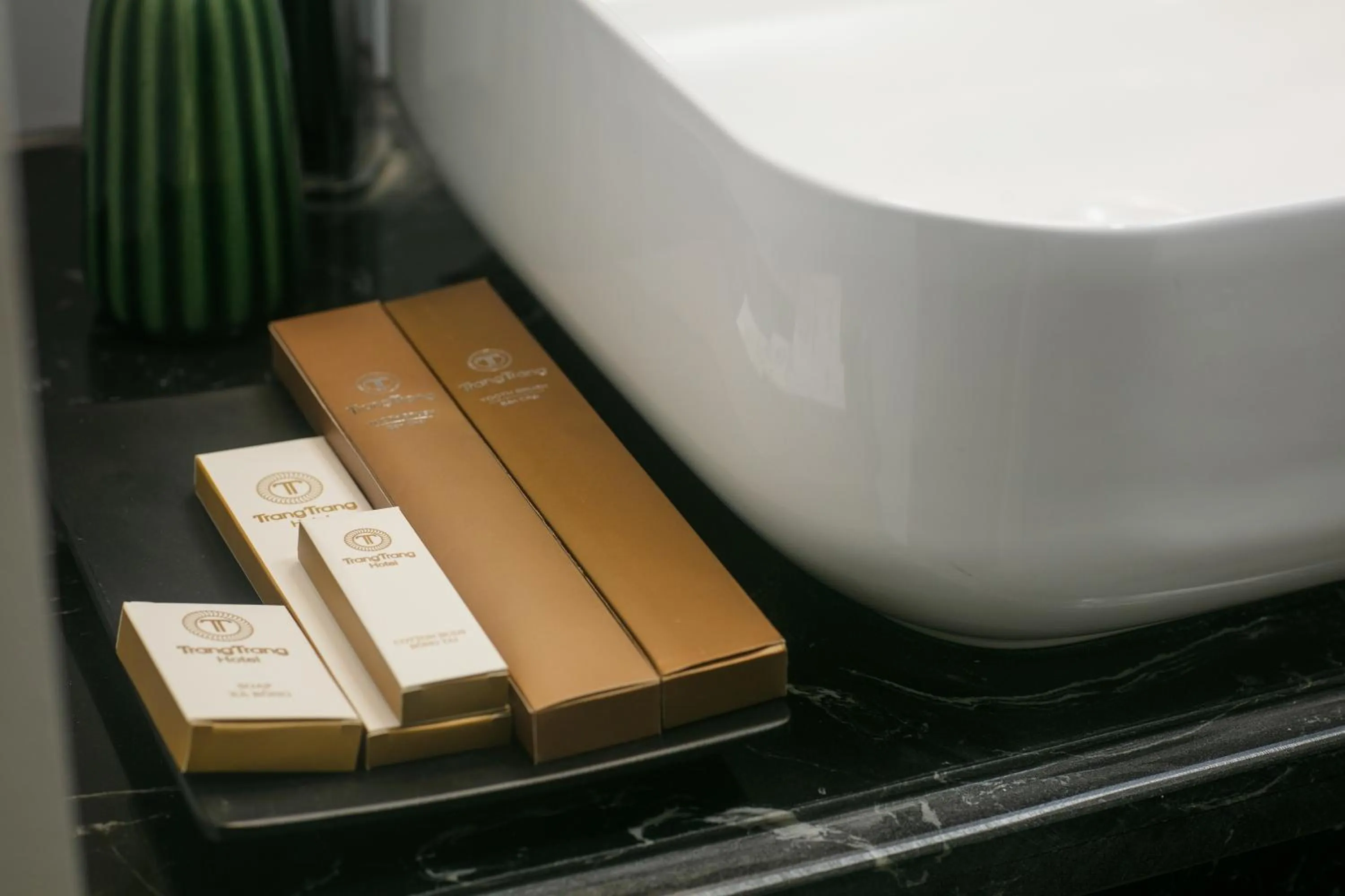 Toilet in TrangTrang Luxury Hotel