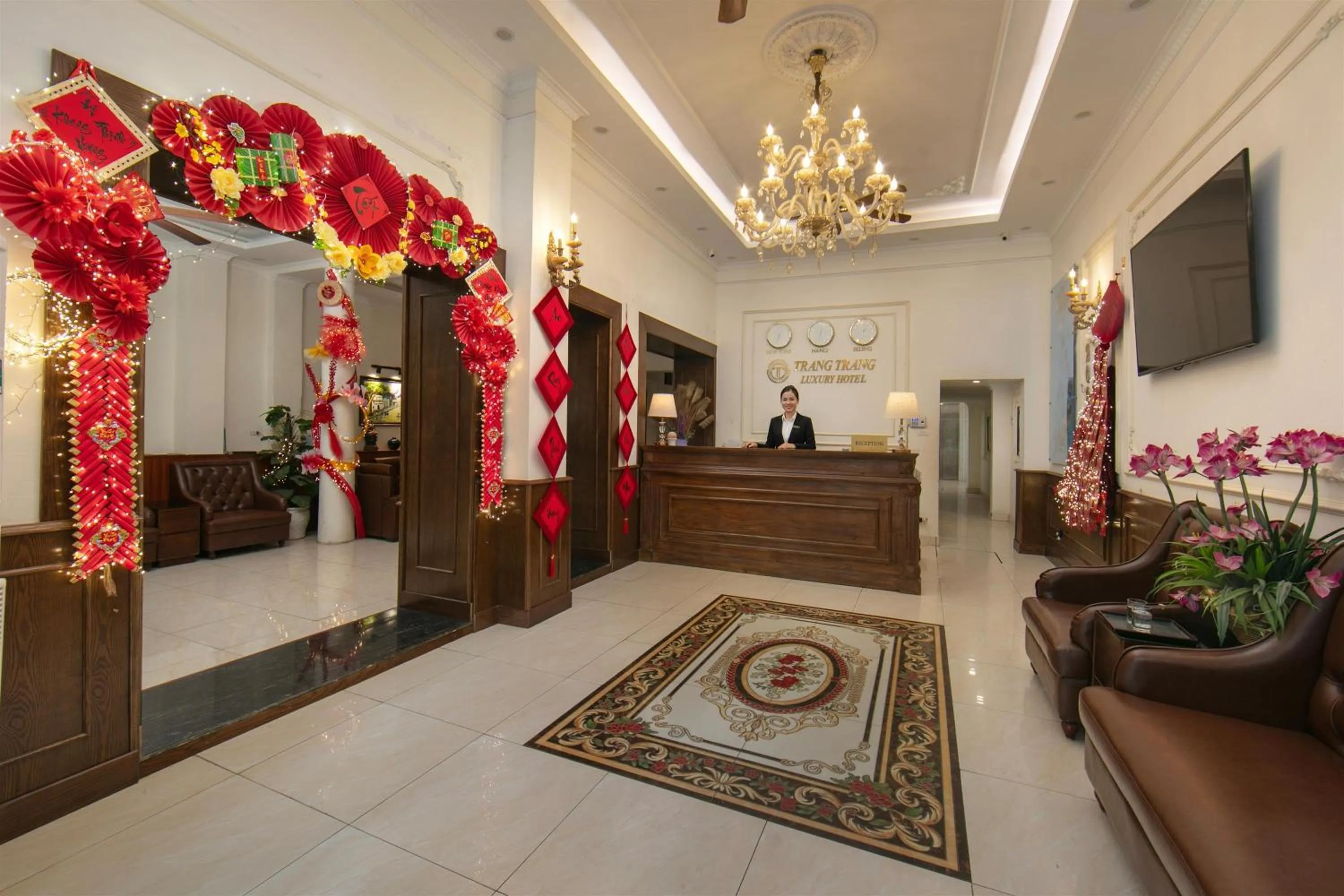 Living room in TrangTrang Luxury Hotel