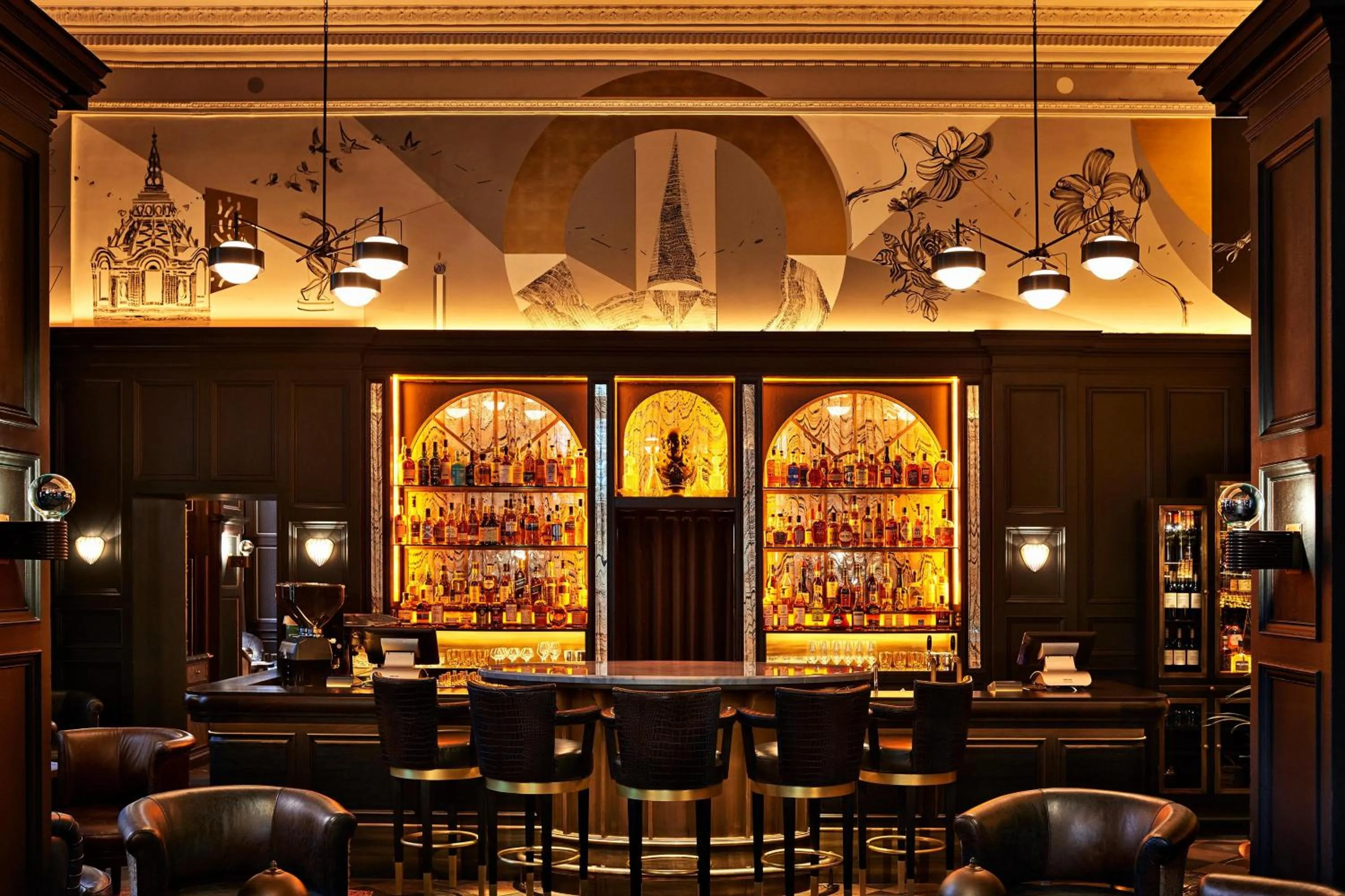 Lounge or bar in Kimpton Fitzroy London by IHG