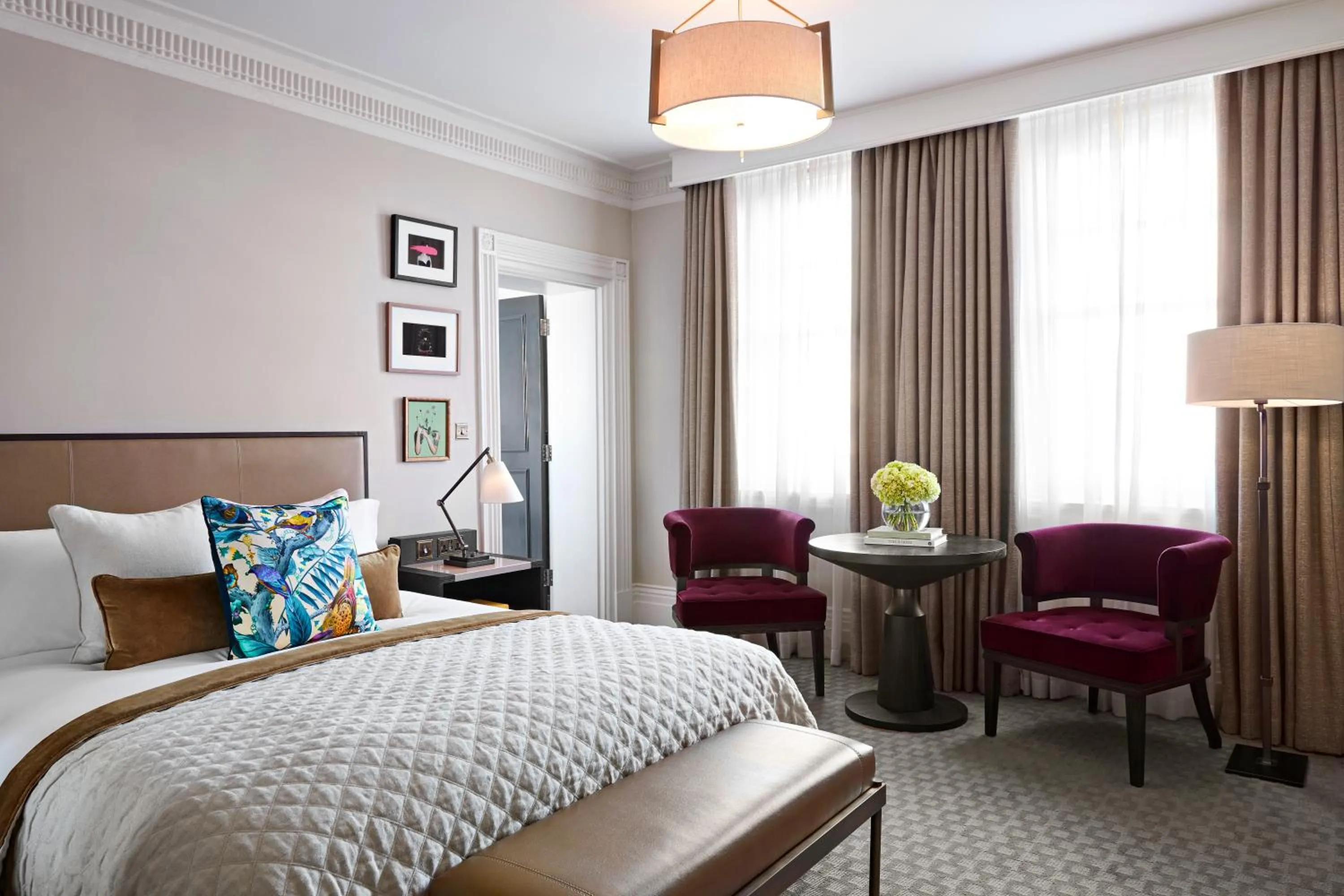Bedroom, Bed in Kimpton Fitzroy London by IHG