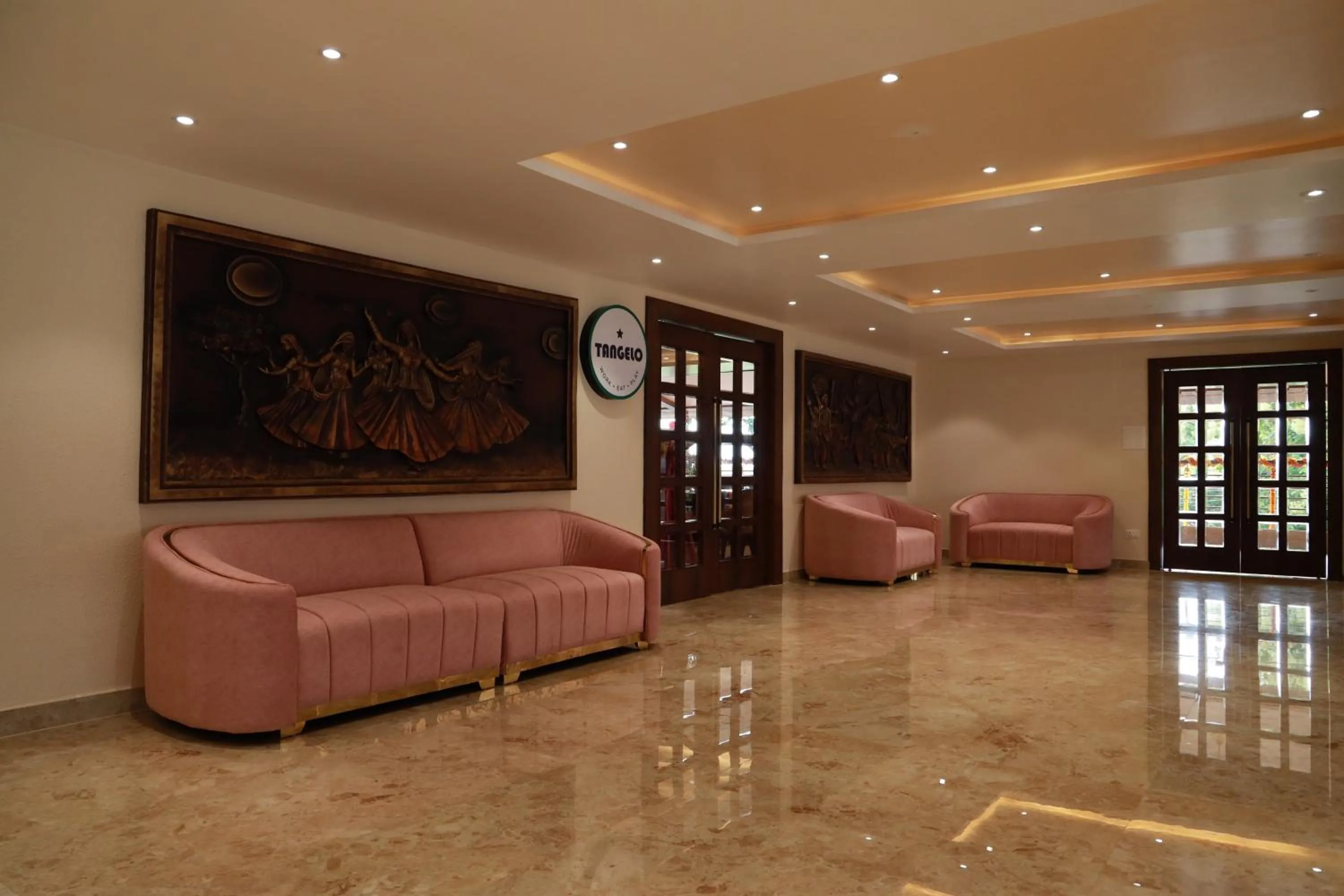 Seating area in Mastiff Grand Dharwad