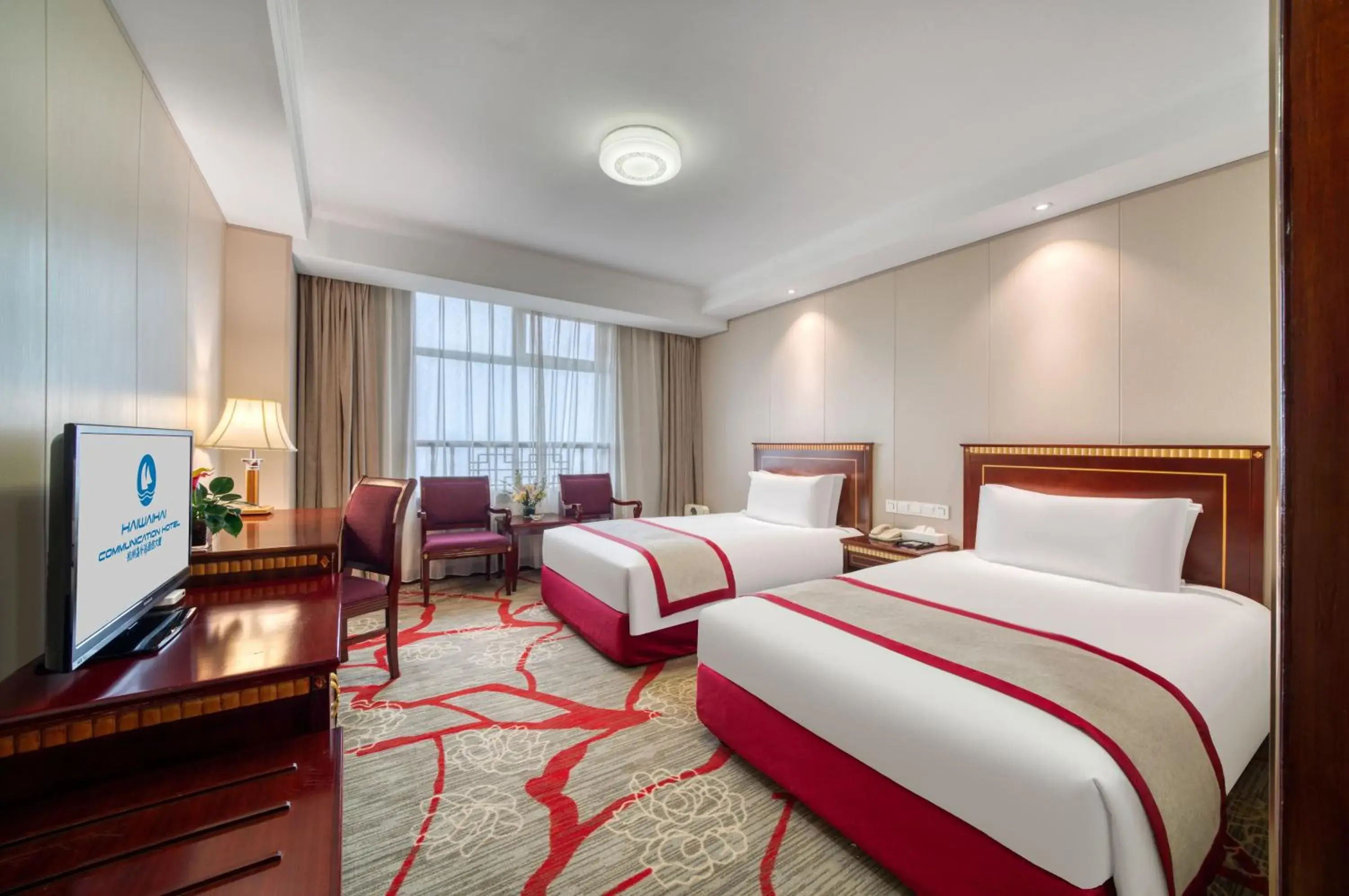 Superior Twin Room in Hangzhou Haiwaihai Communication Hotel Superior Twin Room in Hangzhou Haiwaihai Communication Hotel