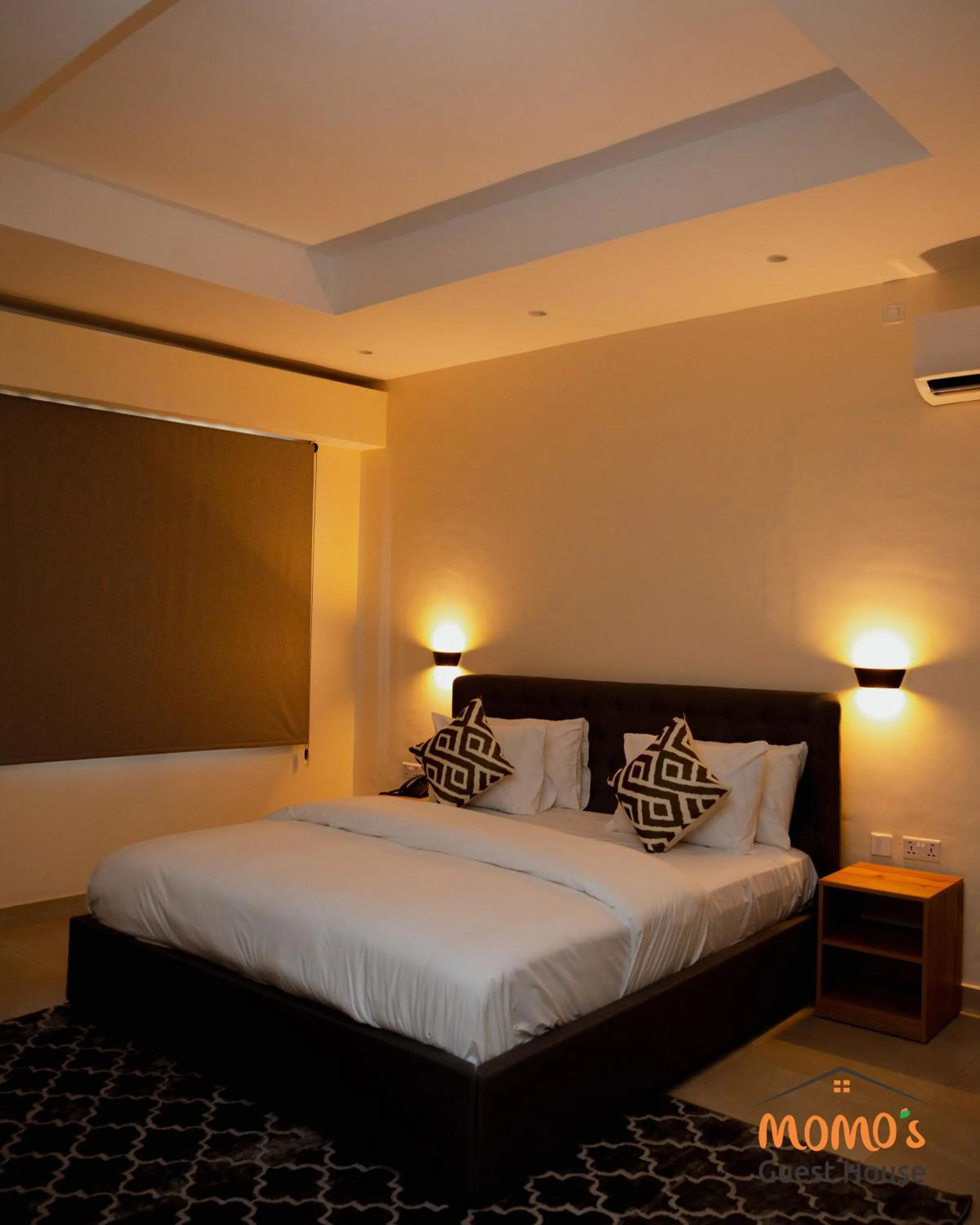 Bed in Momo's Hotel