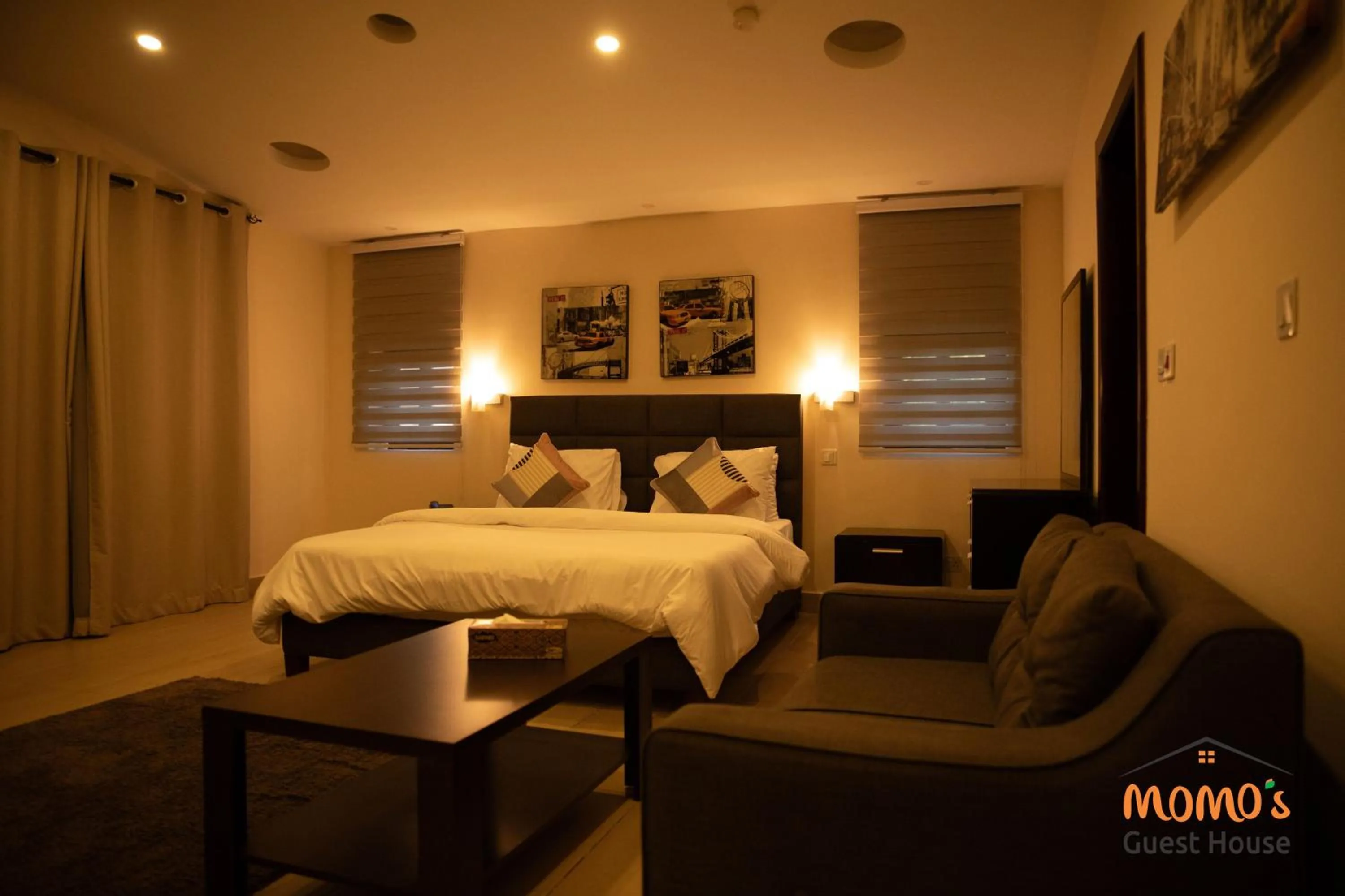 Bed in Momo's Hotel