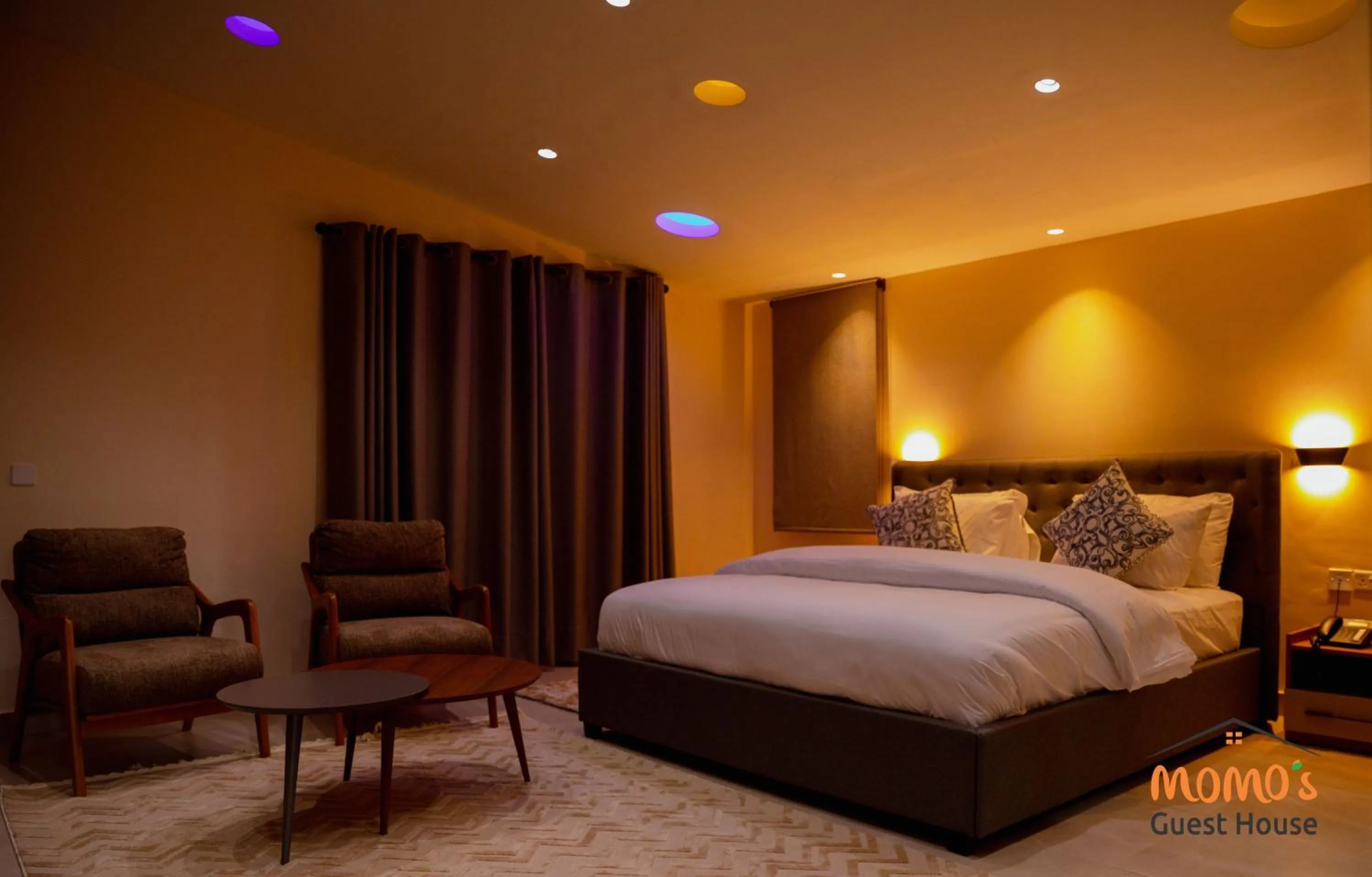 Bed in Momo's Hotel