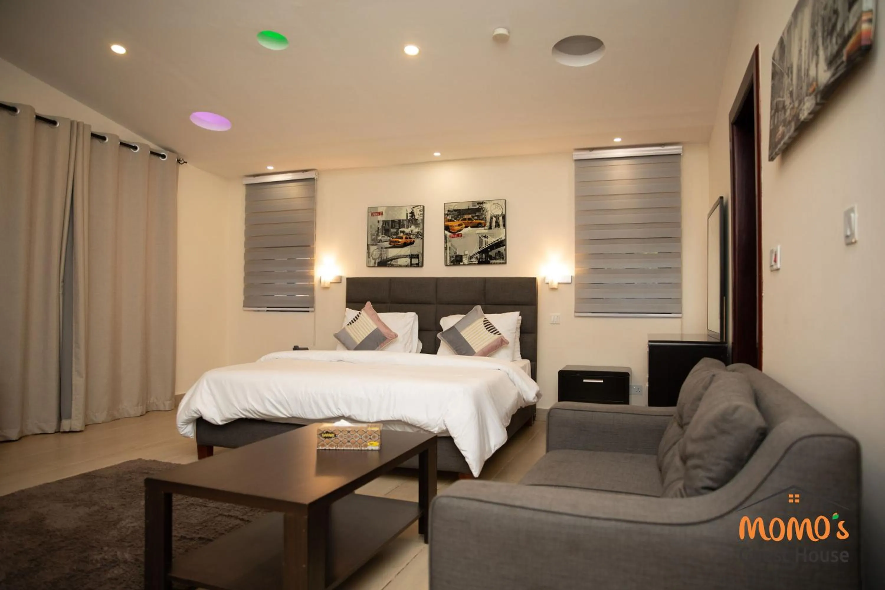 Bed in Momo's Hotel