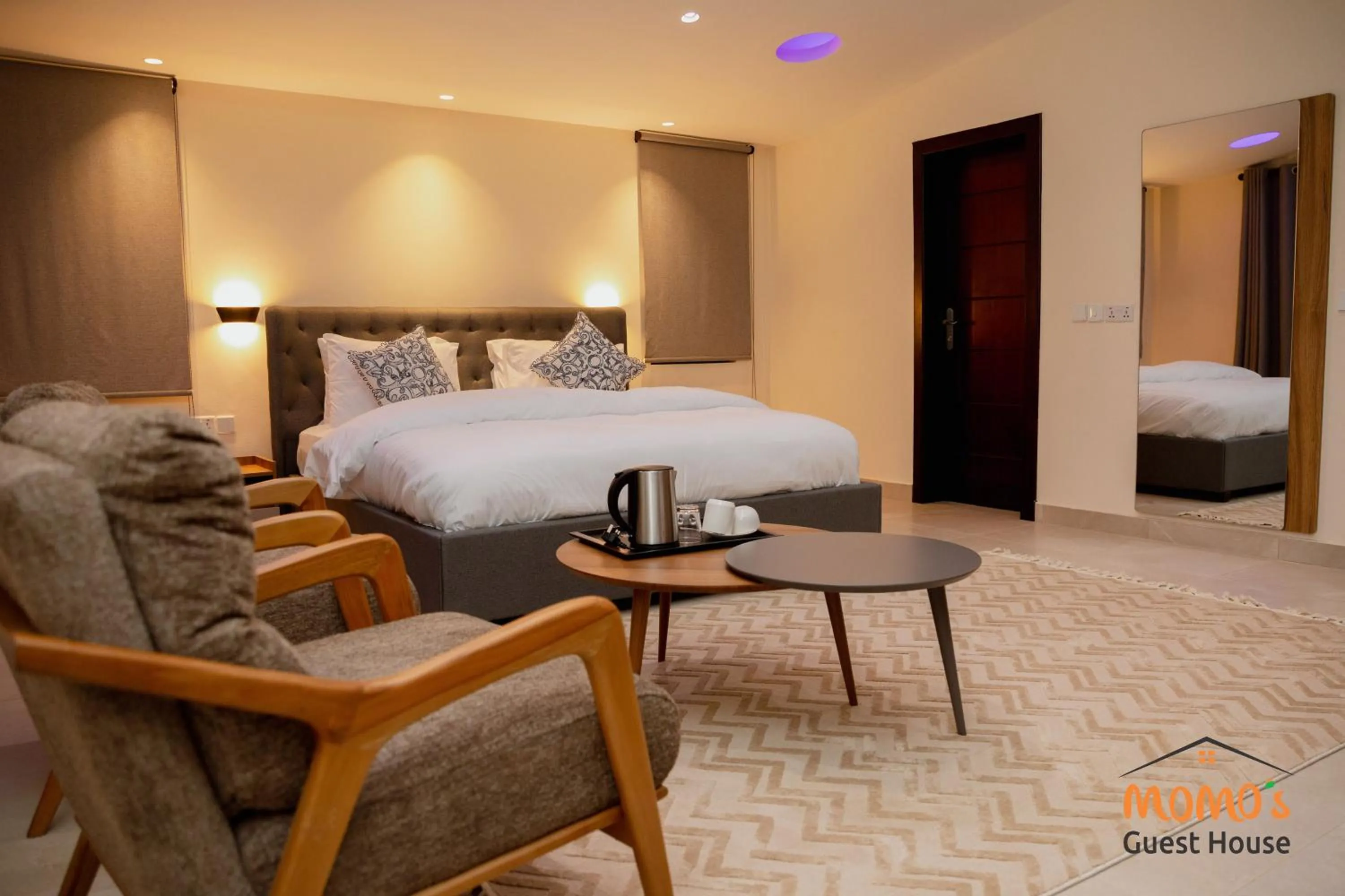 Bed in Momo's Hotel