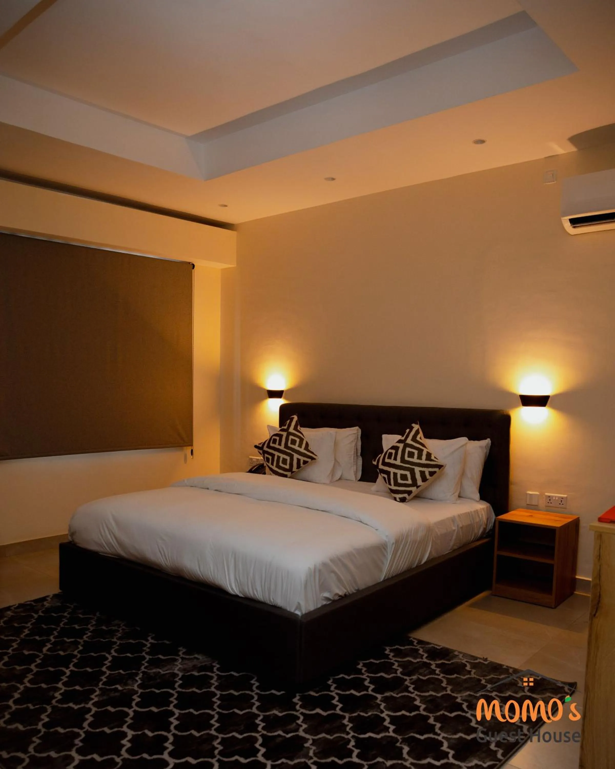 Bed in Momo's Hotel