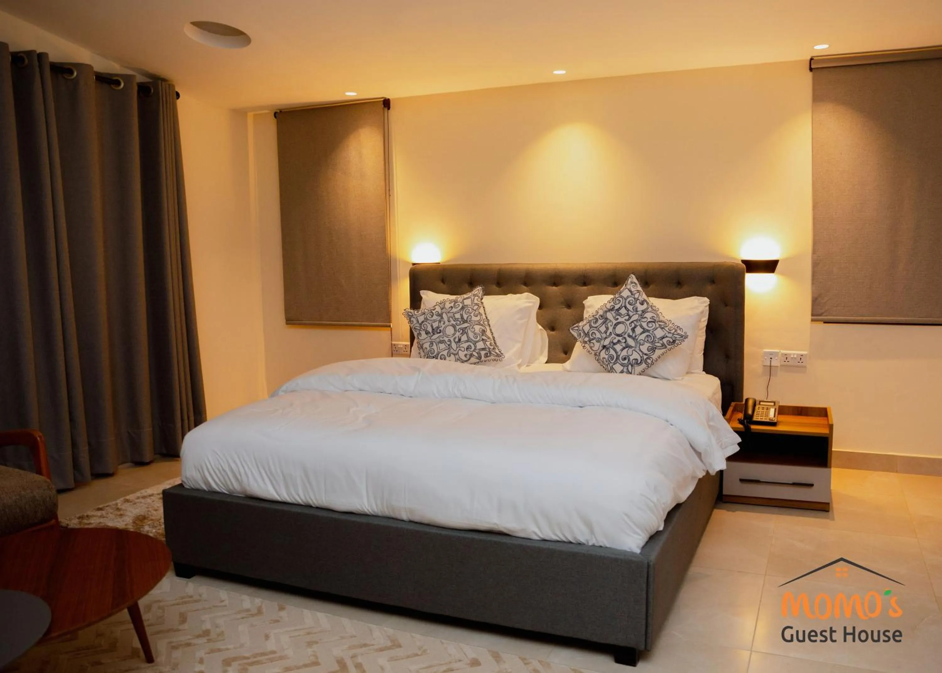 Bed in Momo's Hotel
