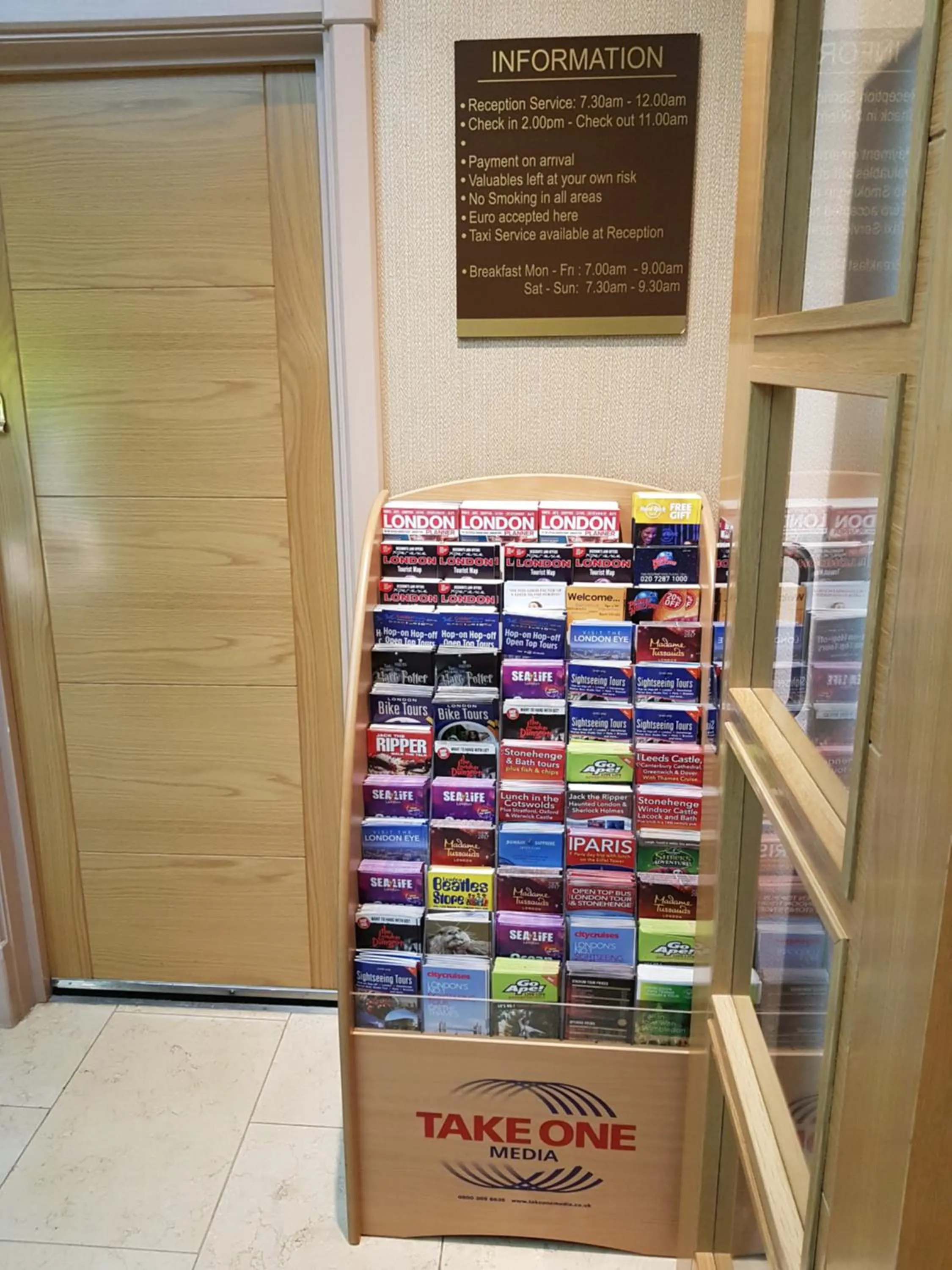 Text overlay in Central Hotel