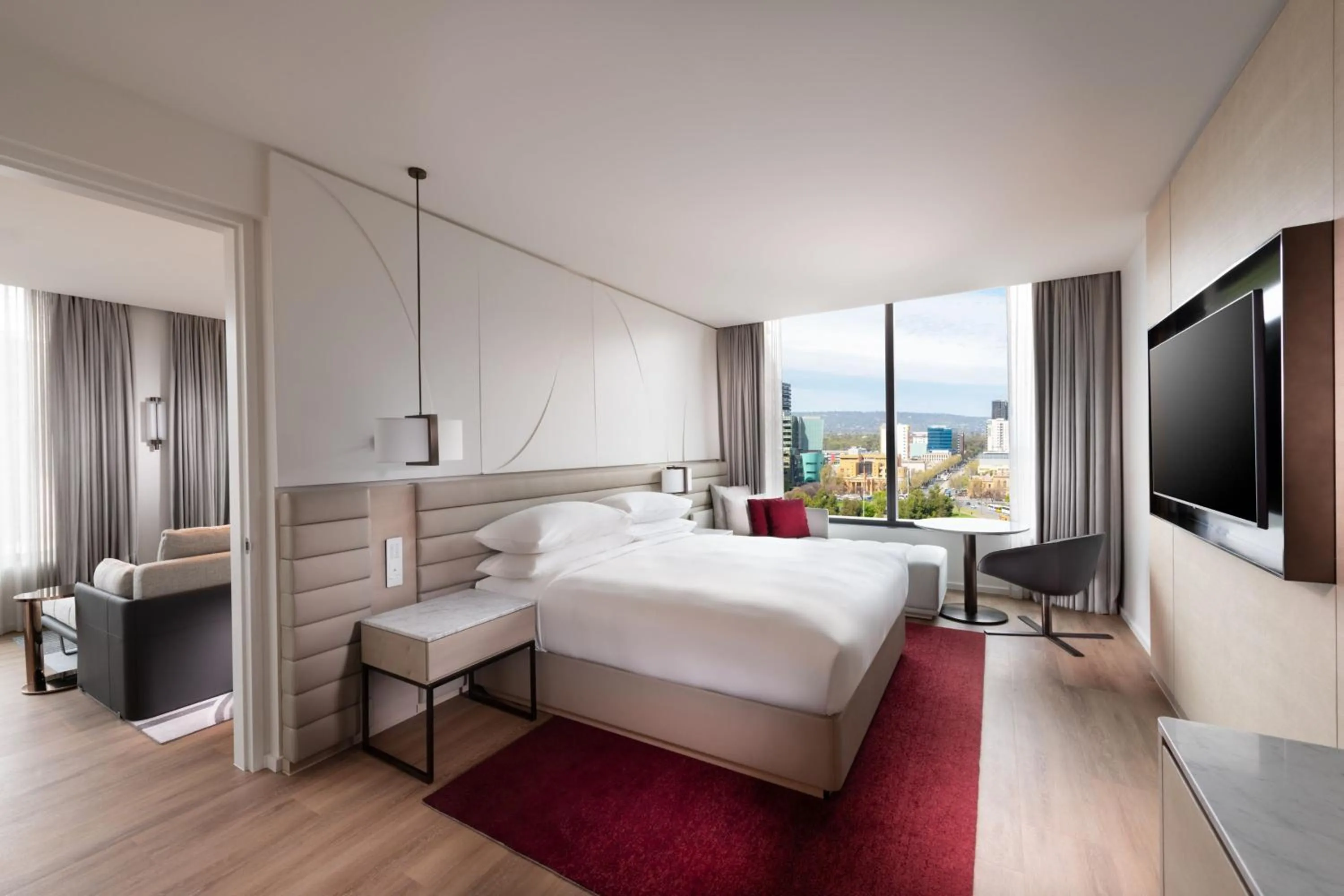 Bedroom, Bed in Adelaide Marriott Hotel