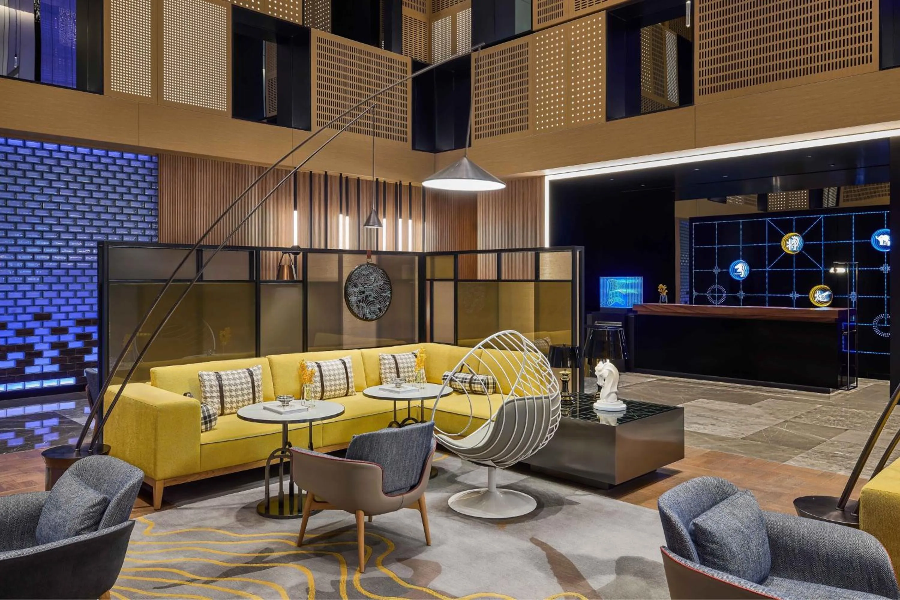 Lobby or reception in Renaissance Beijing Haidian Hotel