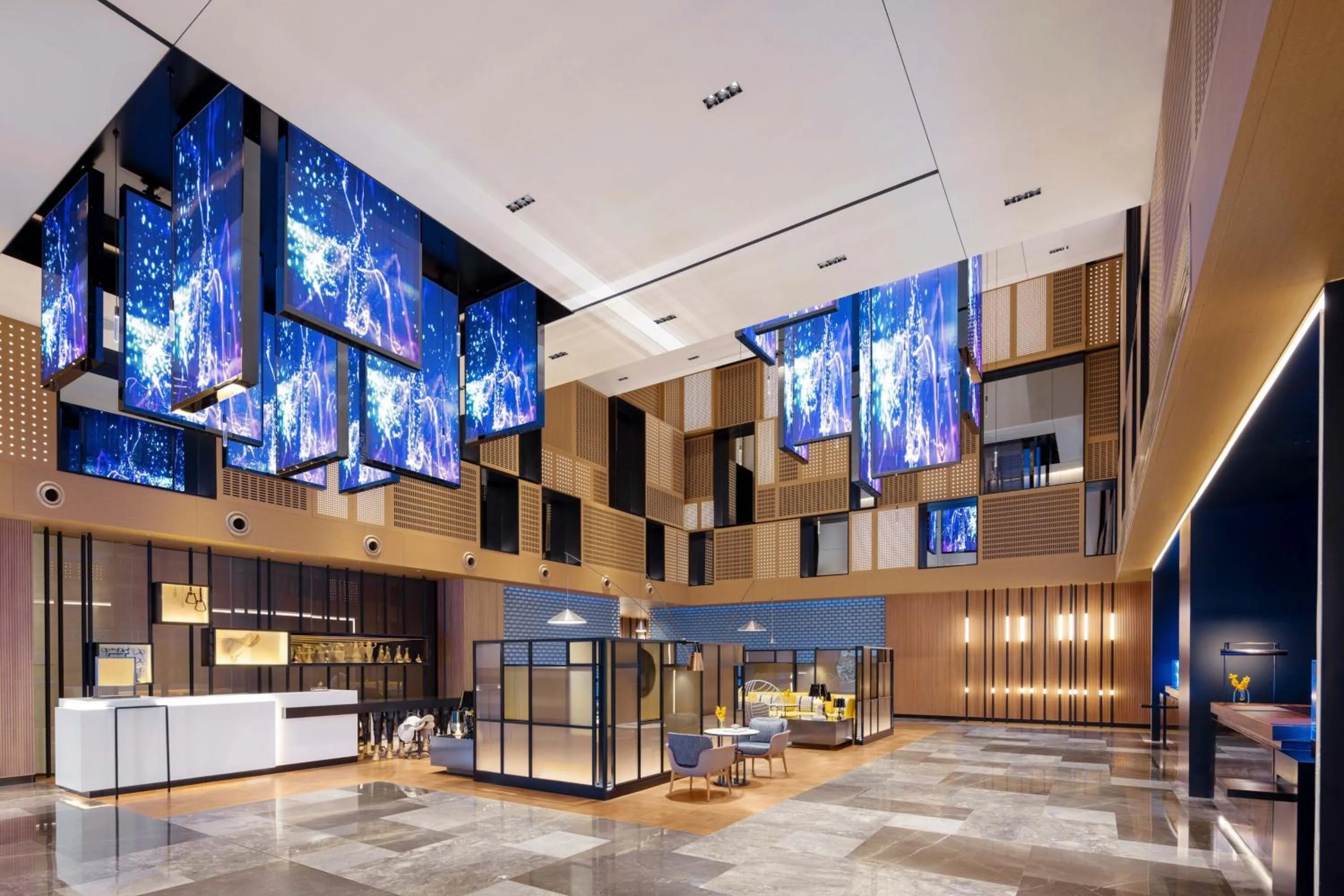 Lobby or reception in Renaissance Beijing Haidian Hotel