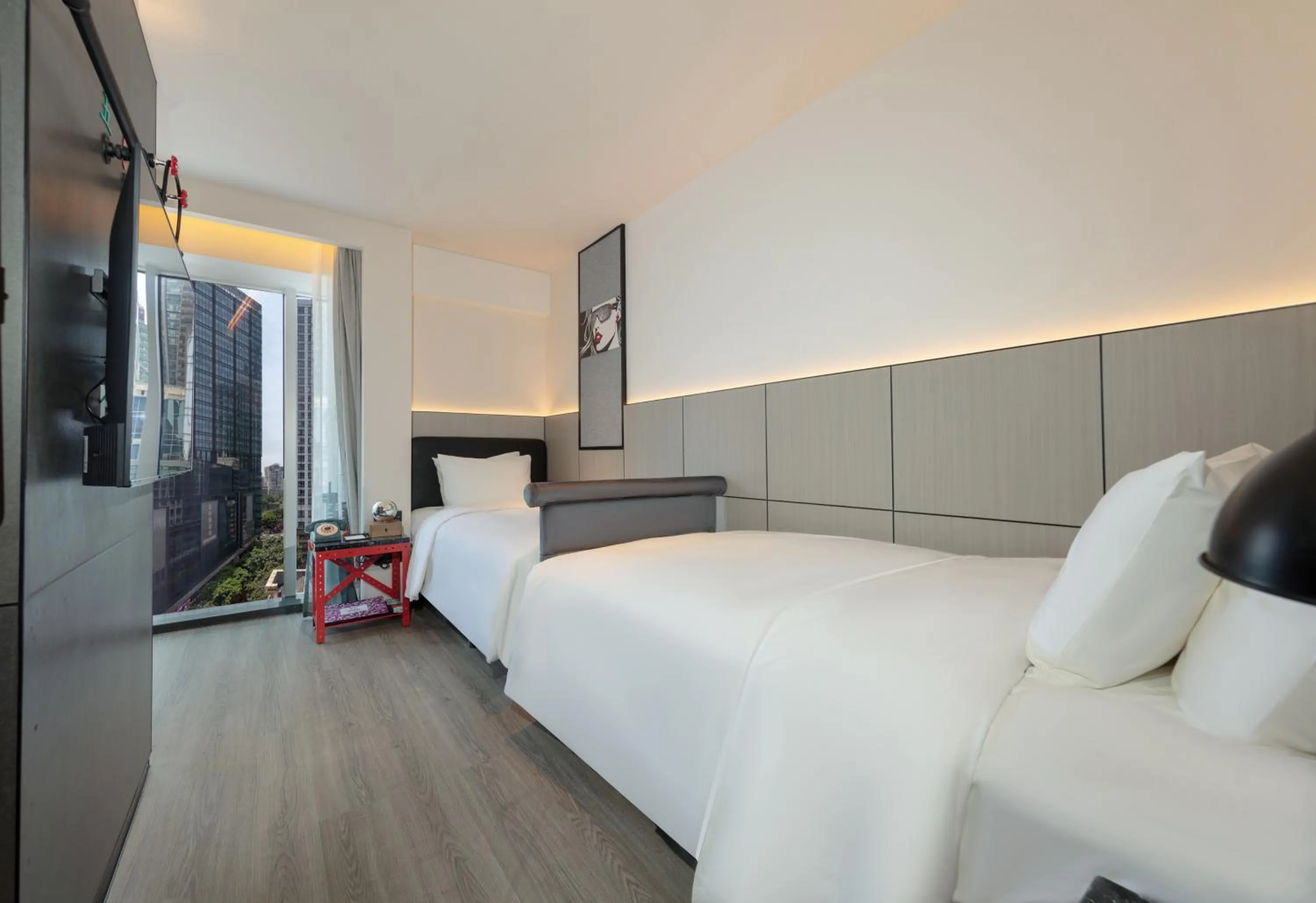 Bed in Moxy Chongqing