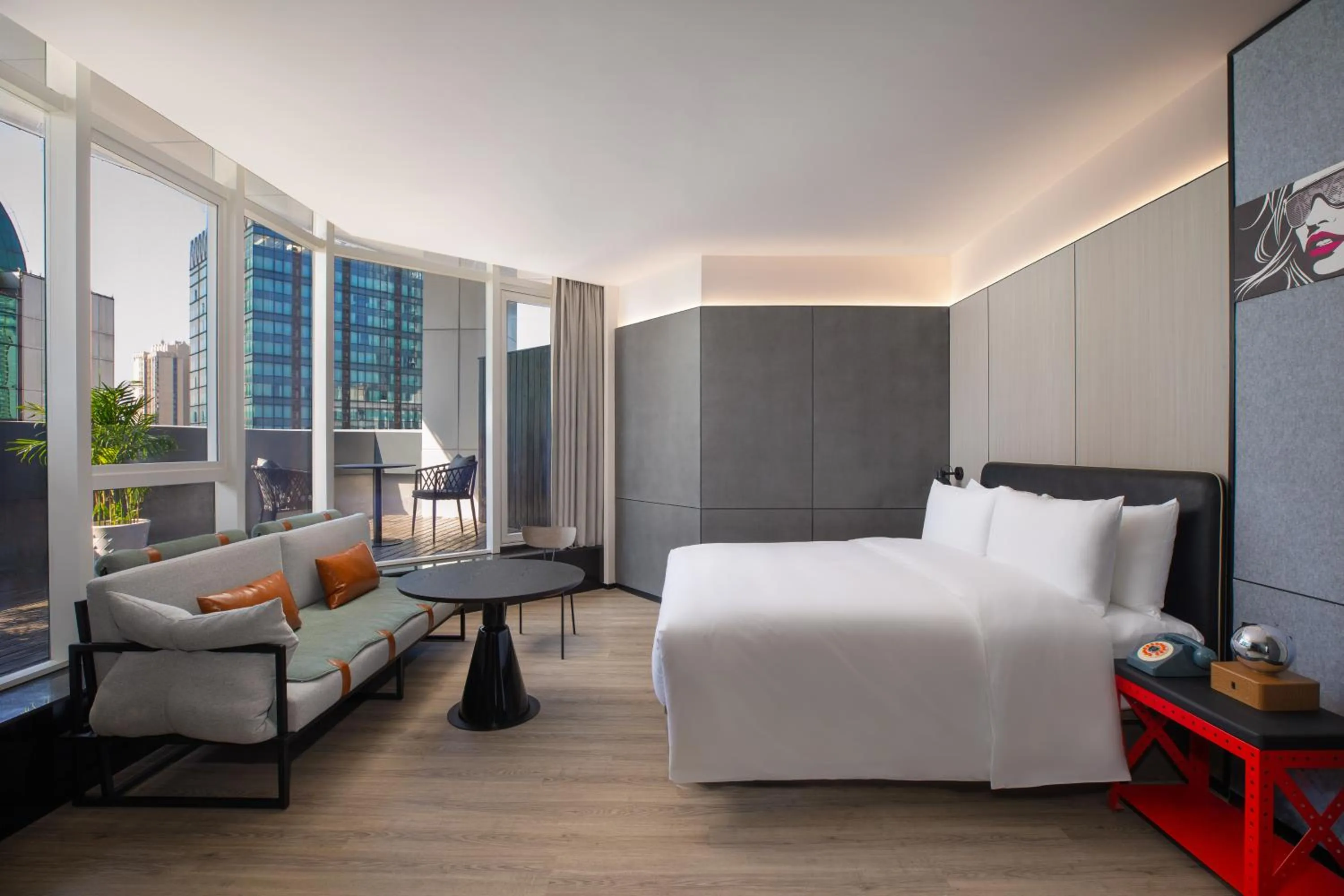 Bedroom, Bed in Moxy Chongqing