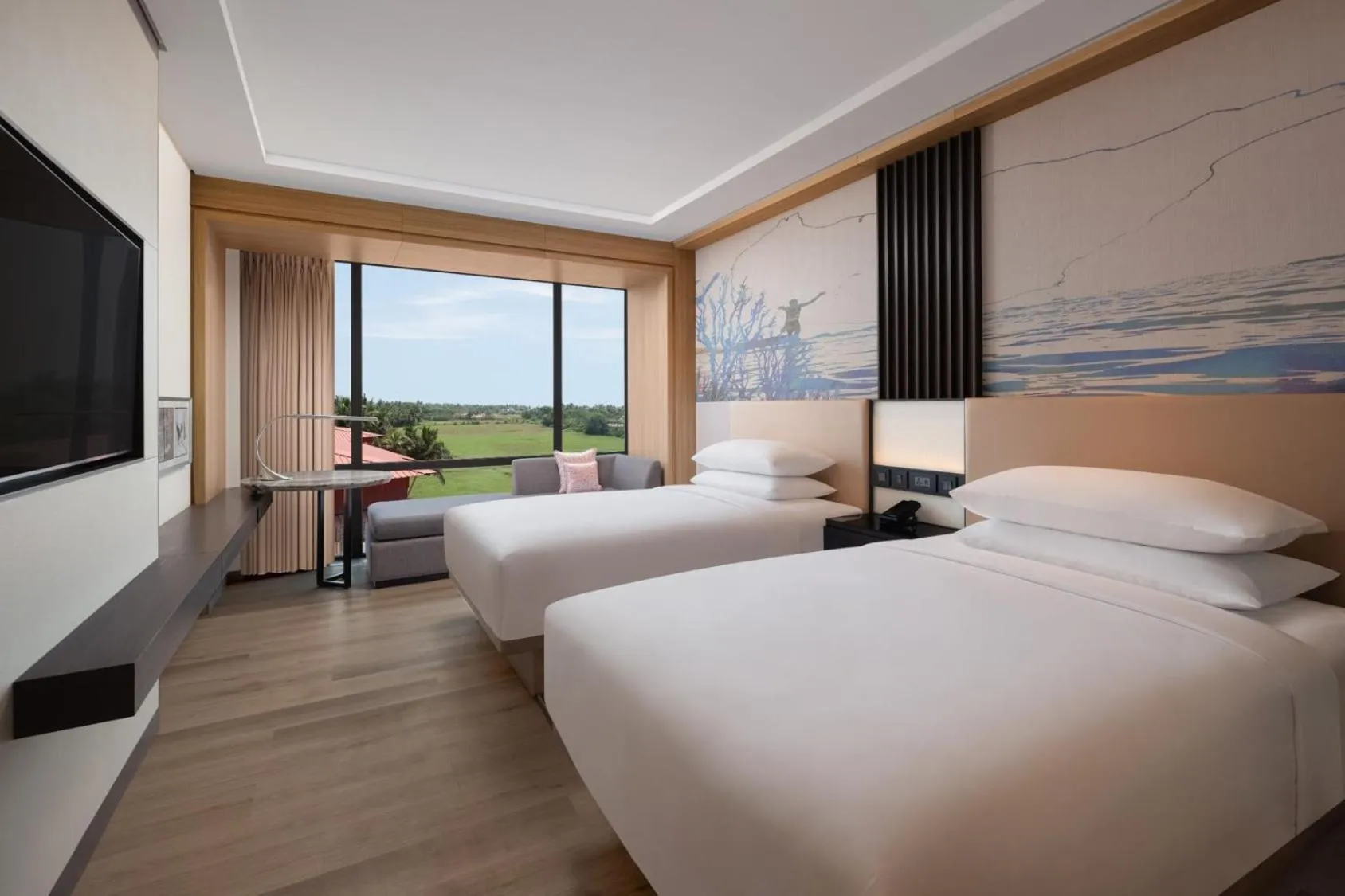 View (from property/room), Bed in Courtyard by Marriott Goa Colva